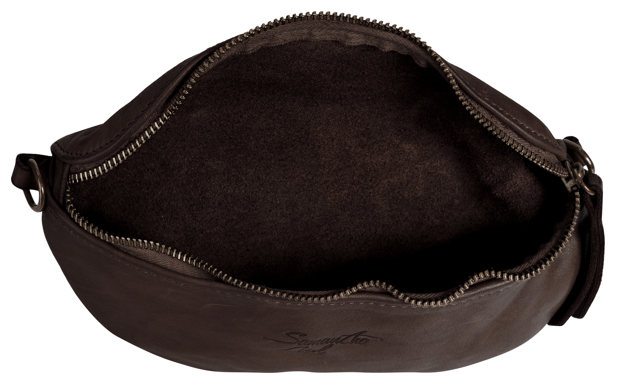 Samantha Look Umhängetasche echt Leder, Made in Italy