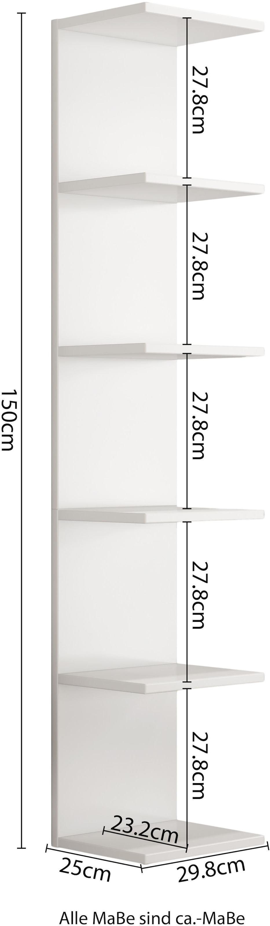 GOODproduct Wandregal »Moid« dekorativer Stauraum, Wandmontage
