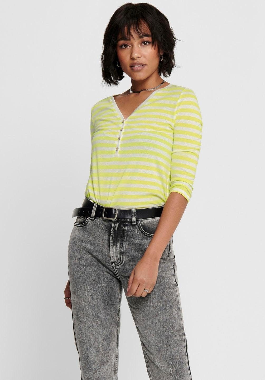 Image of Only V-Shirt »ONLROSELY«, mit 3/4 Ärmel bei Ackermann Versand Schweiz