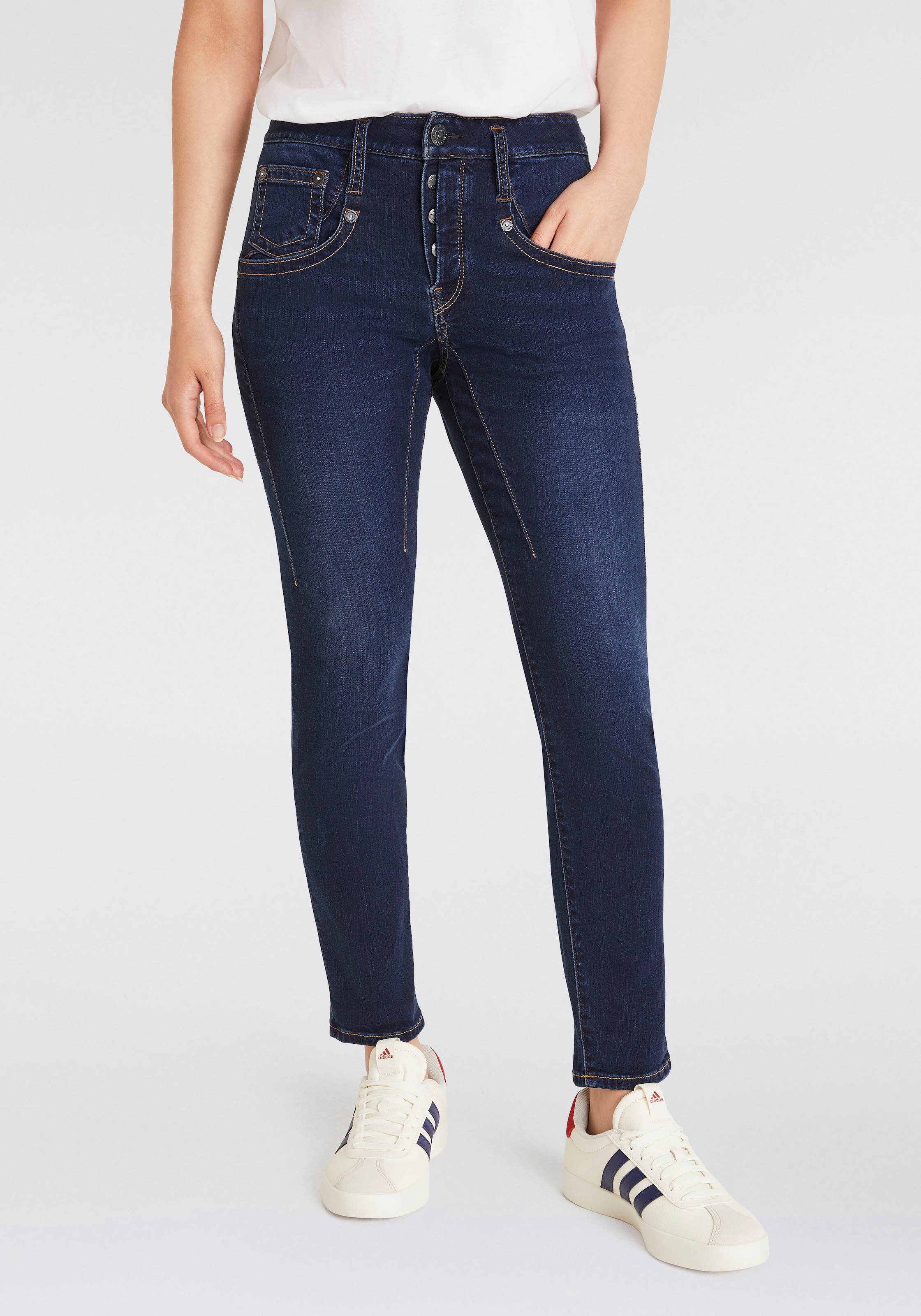 Boyfriend-Jeans »Shyra Cropped Organic Denim«