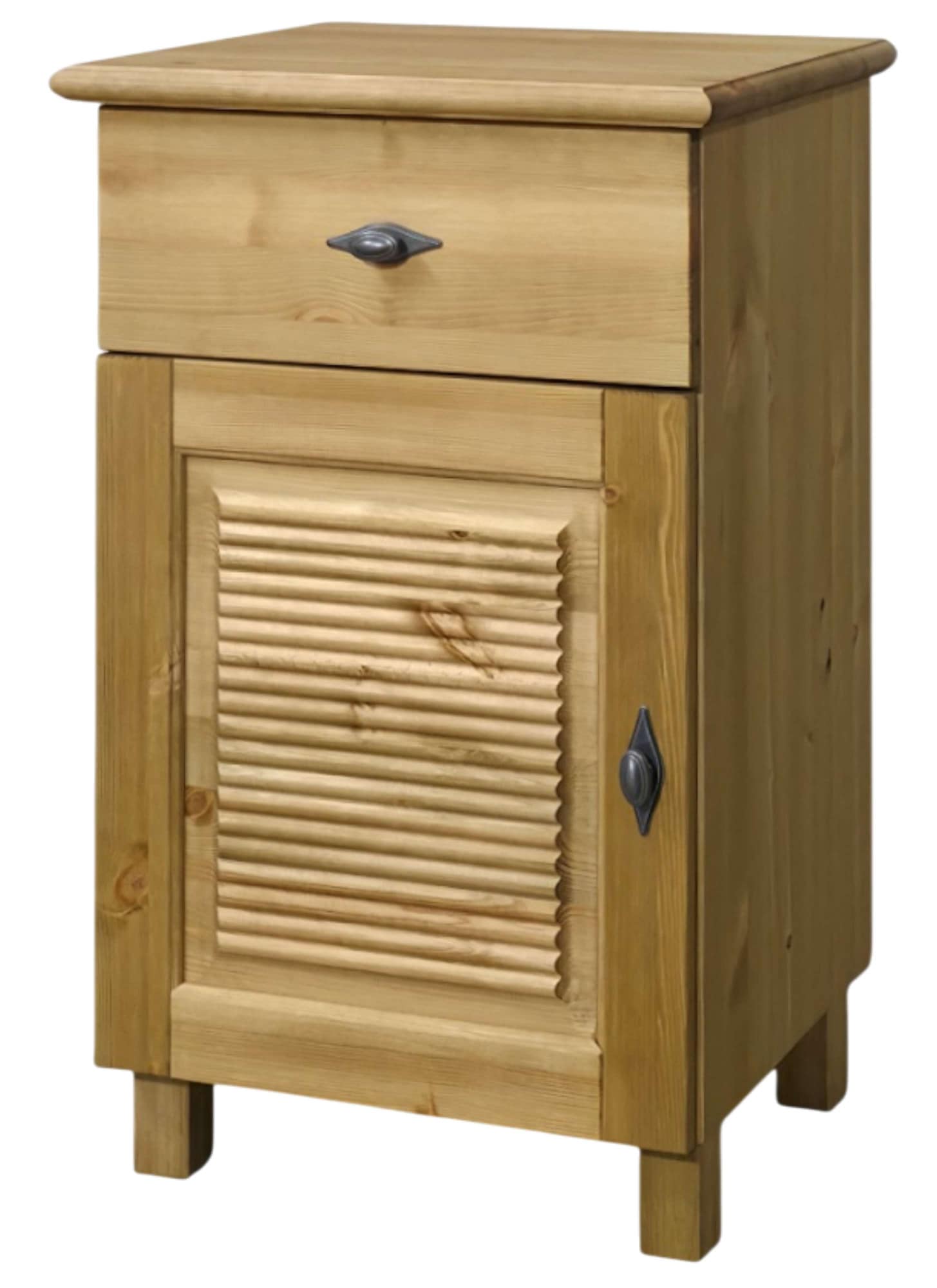 GOODproduct Unterschrank »Rauna« aus massiver Kiefer, Breite 44 cm, Rillenoptik, made in EU