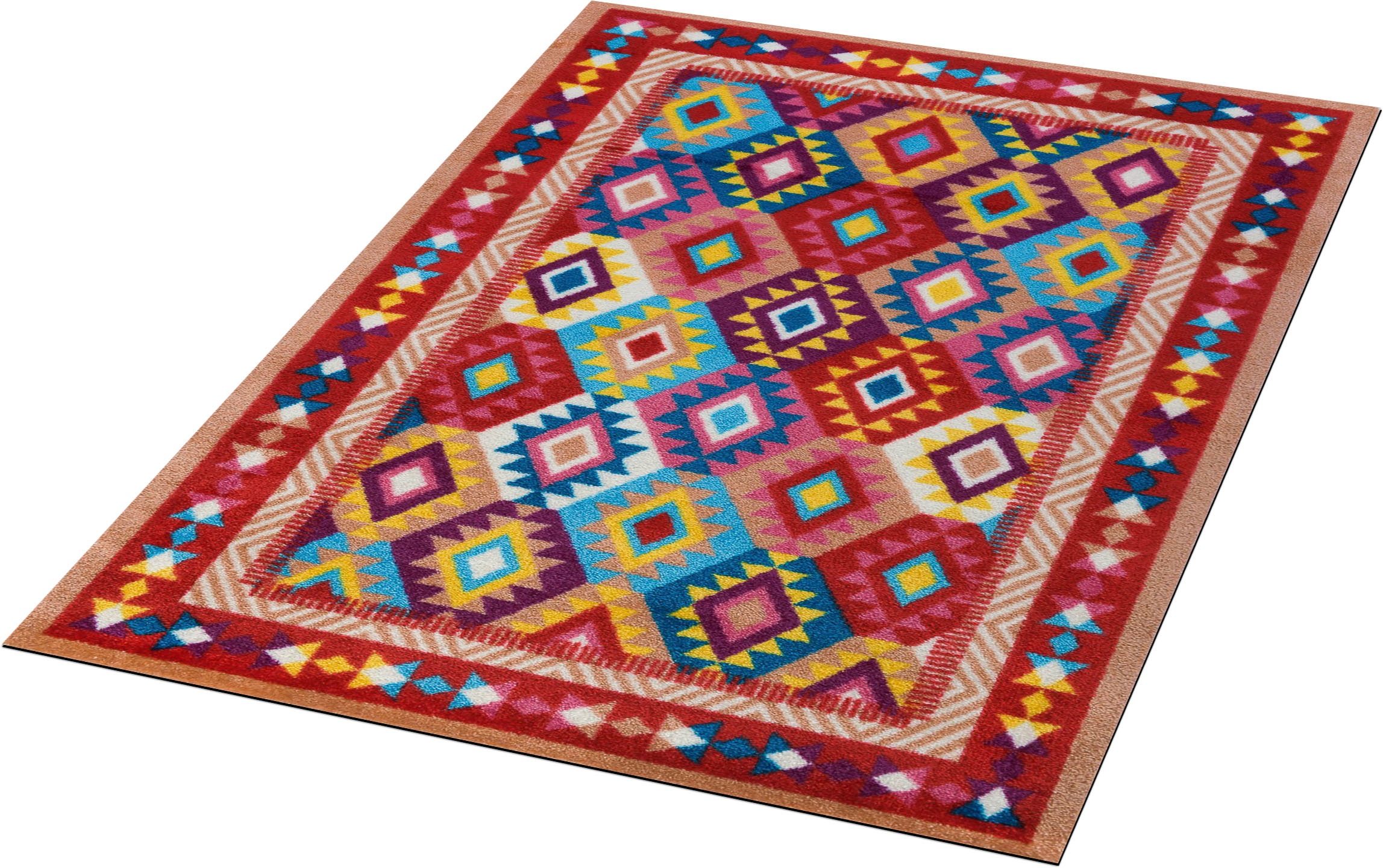 Image of wash+dry by Kleen-Tex Teppich »Santa Fe«, rechteckig, 9 mm Höhe, In- und Outdoor geeignet, waschbar, Wohnzimmer bei Ackermann Versand Schweiz