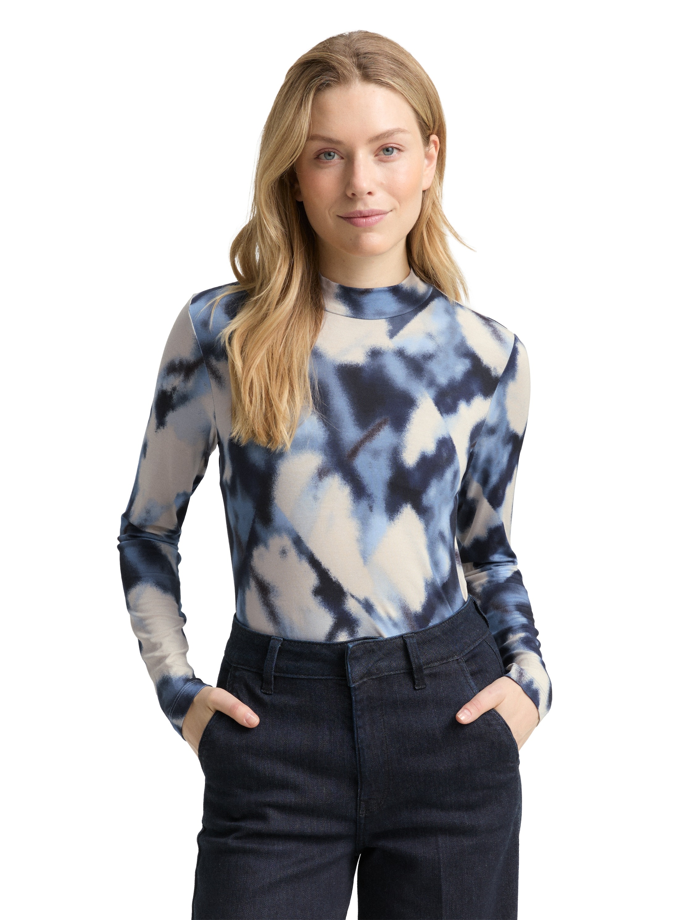 Image of TOM TAILOR Langarmshirt "Fied" mit All-Over Print
