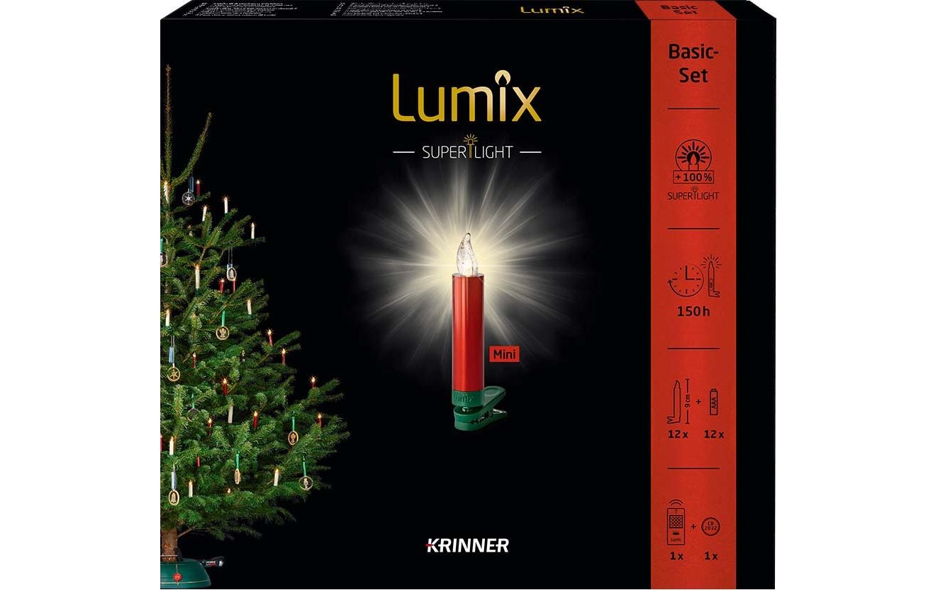 lumix LED-Christbaumkerzen »Lumix LED SuperLight Mini 12er-Starter Set«, 12 St.-flammig