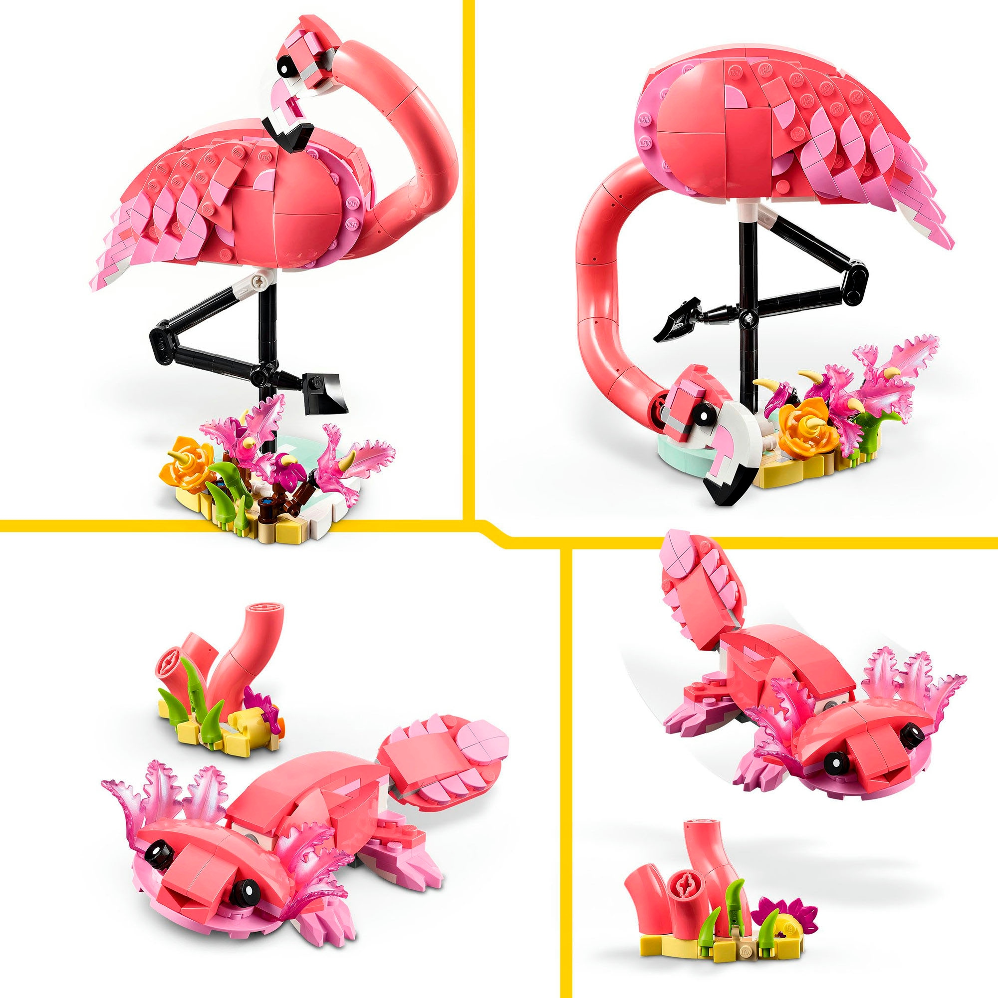 LEGO® Konstruktionsspielsteine »Wilde Tiere: Rosa Flamingo (31170), LEGO® Creator« Made in Europe