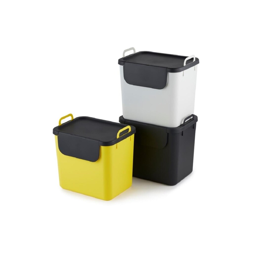 ROTHO Mülltrennsystem »30 L gelb«, 3 Behälter