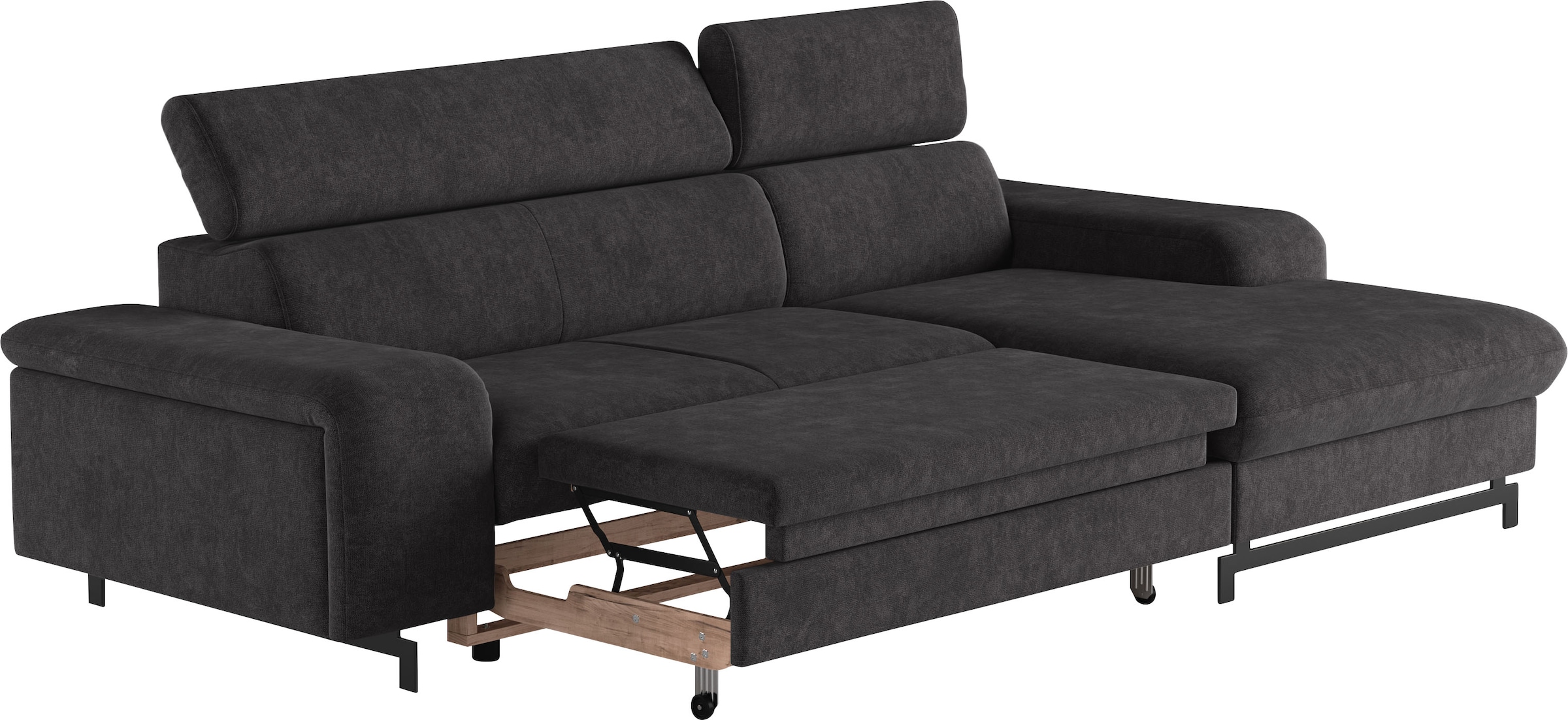 COTTA Ecksofa »Emma L-Form«, mit Kopfteilverstellung, wahlweise mit Bettfunktion & Bettkasten