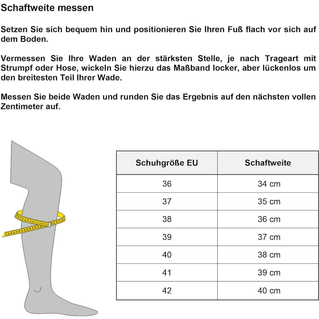 CITY WALK Winterboots, mit Zierriemchen mit Fransen