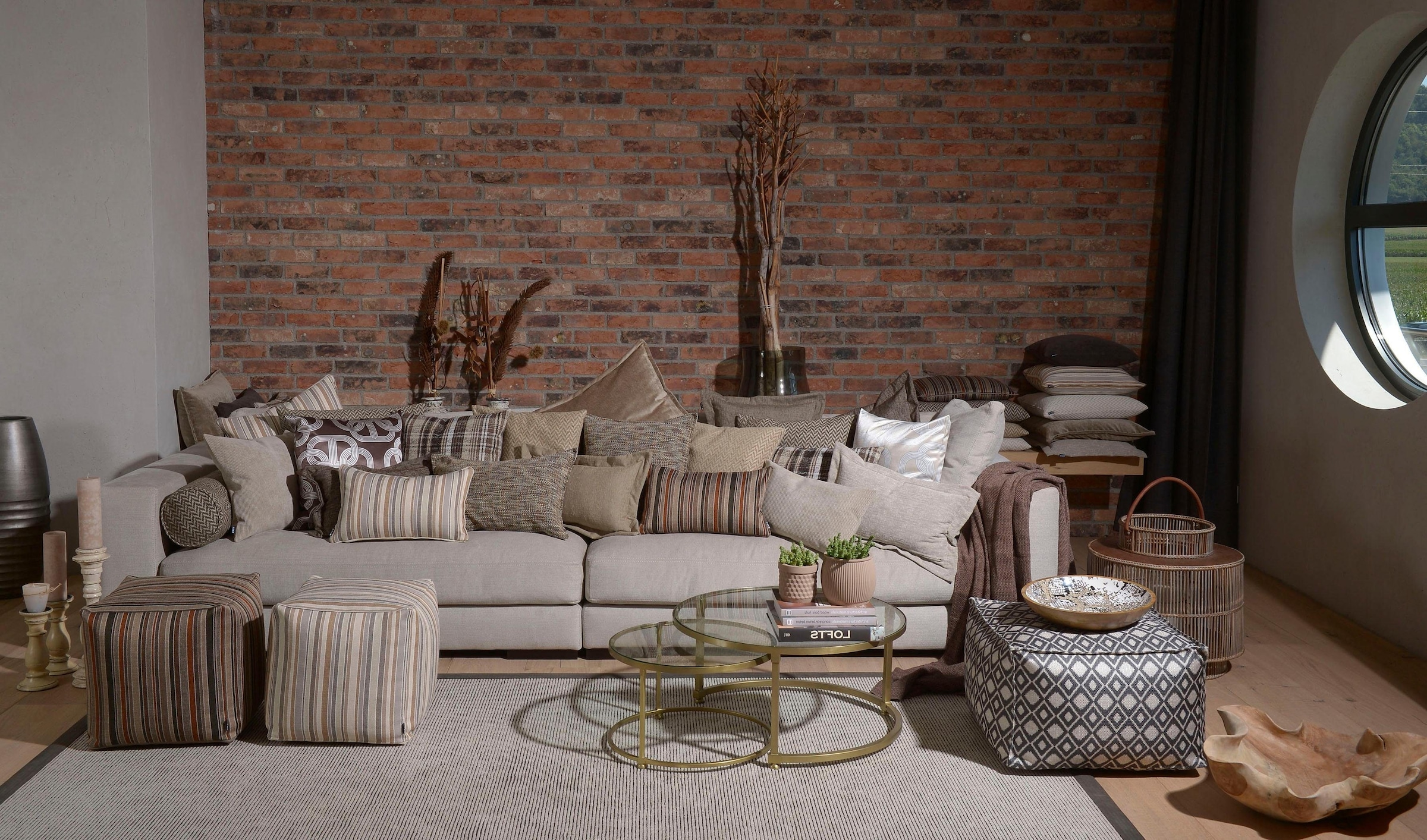 H.O.C.K. Dekokissen »Addicted«, im eleganten Design, Kissenhülle mit Füllung, 1 Stück