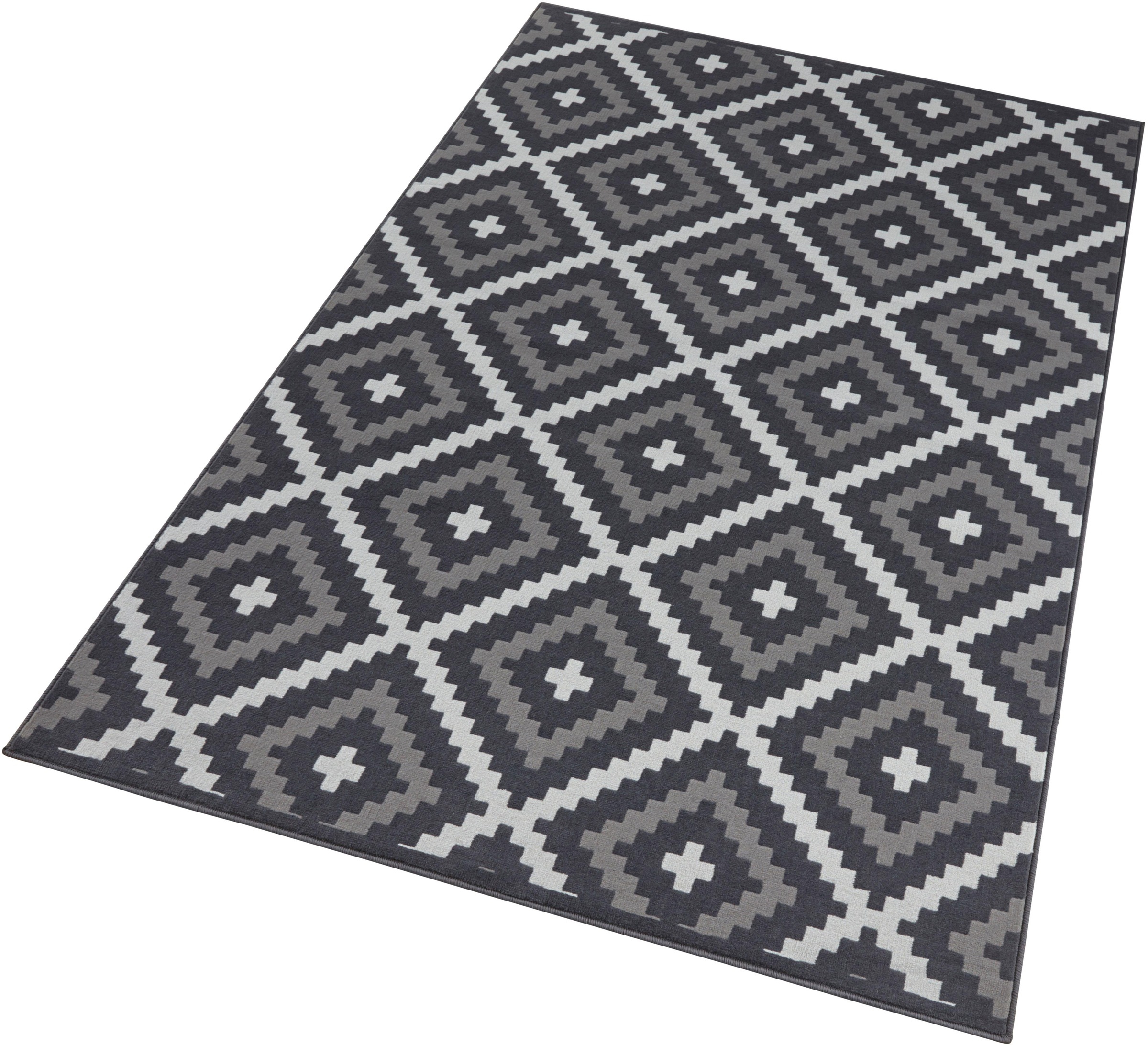 Image of HANSE Home Teppich »Snug«, rechteckig, 9 mm Höhe, Kurzflor, Modernes Design mit geometrischem Muster, Gekettelt, Wohnzimmer, Schlafzimmer, Robust, Pflegeleicht bei Ackermann Versand Schweiz