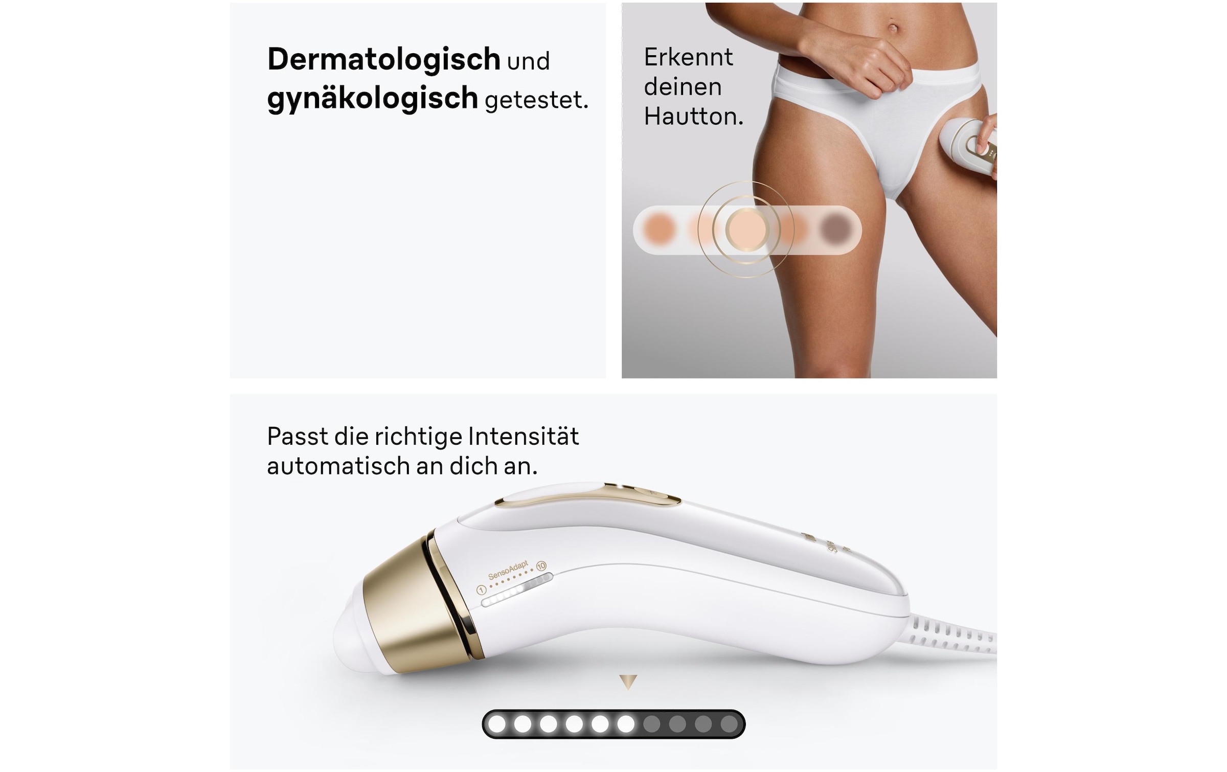 Braun IPL-Haarentferner »Silk-expert Pro IPL PL5431« 400.000 Lichtimpulse dauerhafte Haarreduktion, mit Tasche, Venus Rasierer, 4 Aufsätze