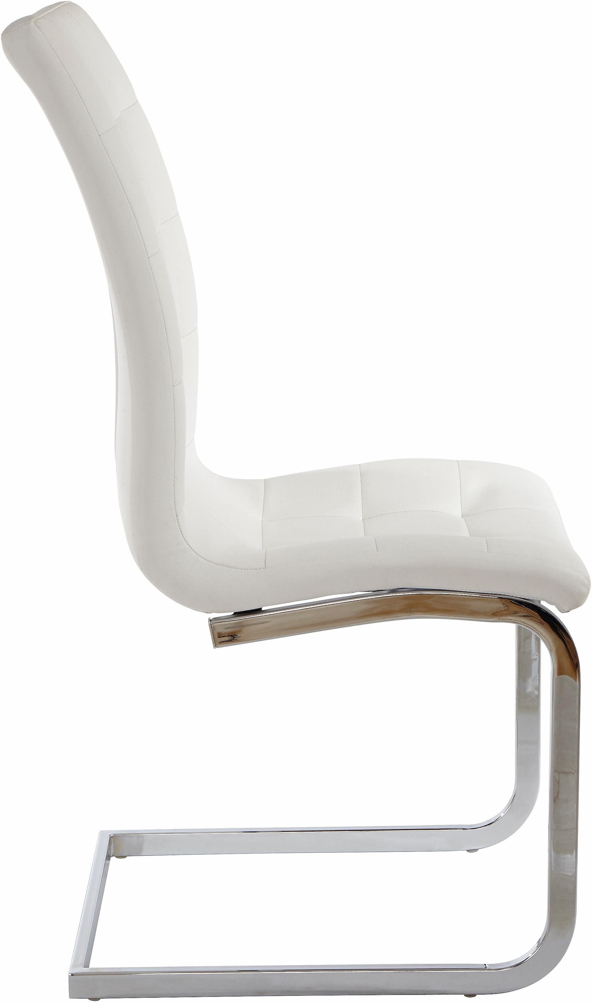 INOSIGN Freischwinger »Lola« (Set) 2 Stk.2 oder 4 Stück, Bezug in Kunstleder oder Samtsoff, chrom Metallgestell