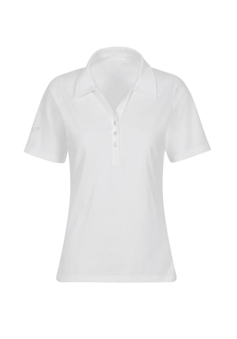 Poloshirt »TRIGEMA Poloshirt aus Baumwolle mit Kristallsteinen«, (1 tlg.)