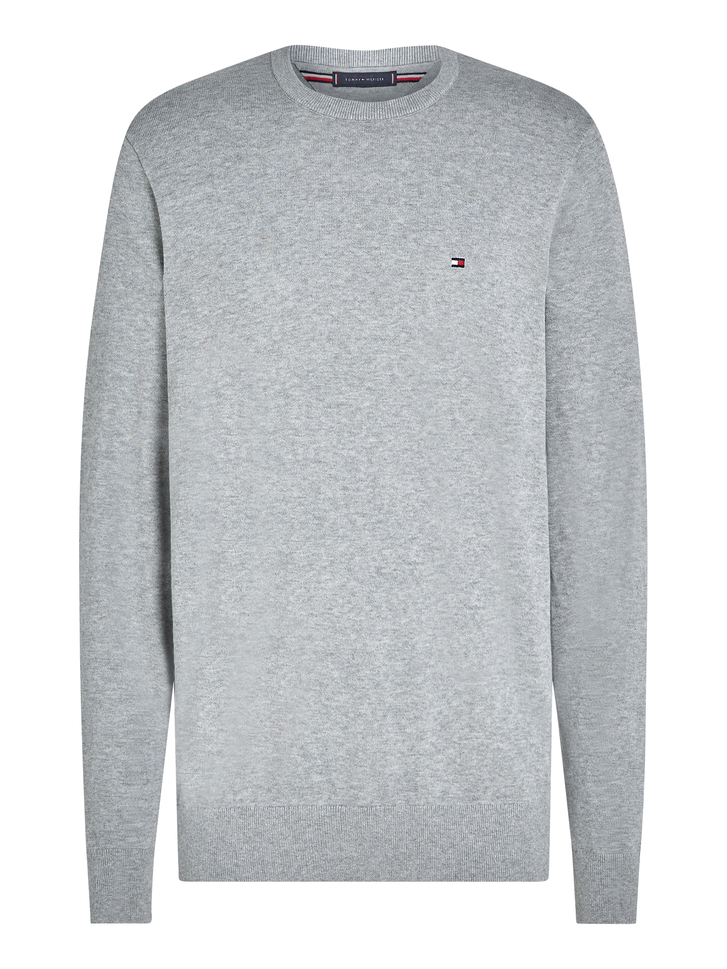Tommy Hilfiger Rundhalspullover »ESSENTIAL COTTON CREW NECK«, 100% Baumwolle Crewneck Regular Fit Premium Mode