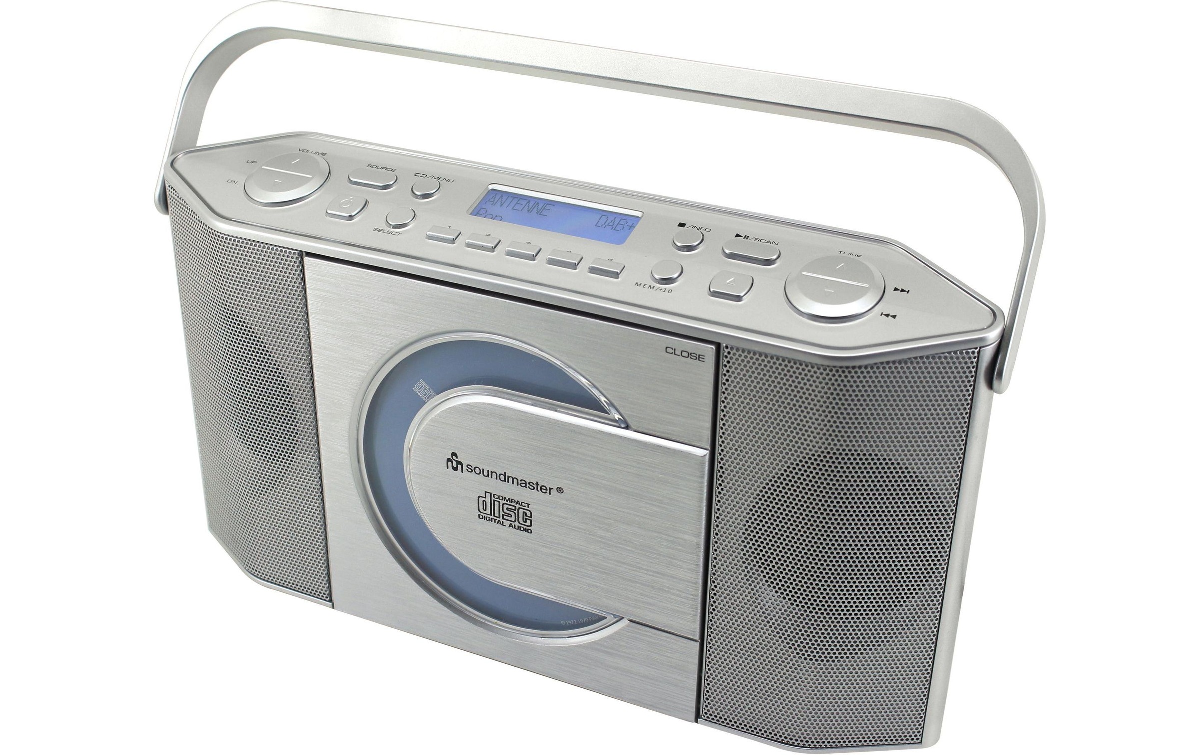 Soundmaster Digitalradio (DAB+) »RCD1770SI Silber«, (Digitalradio (DAB+)-FM-Tuner)