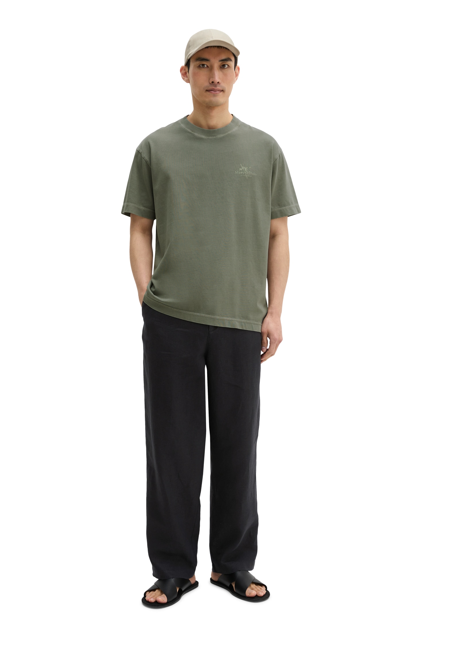 Marc O'Polo T-Shirt loose mit sommerlichem Rückenprint