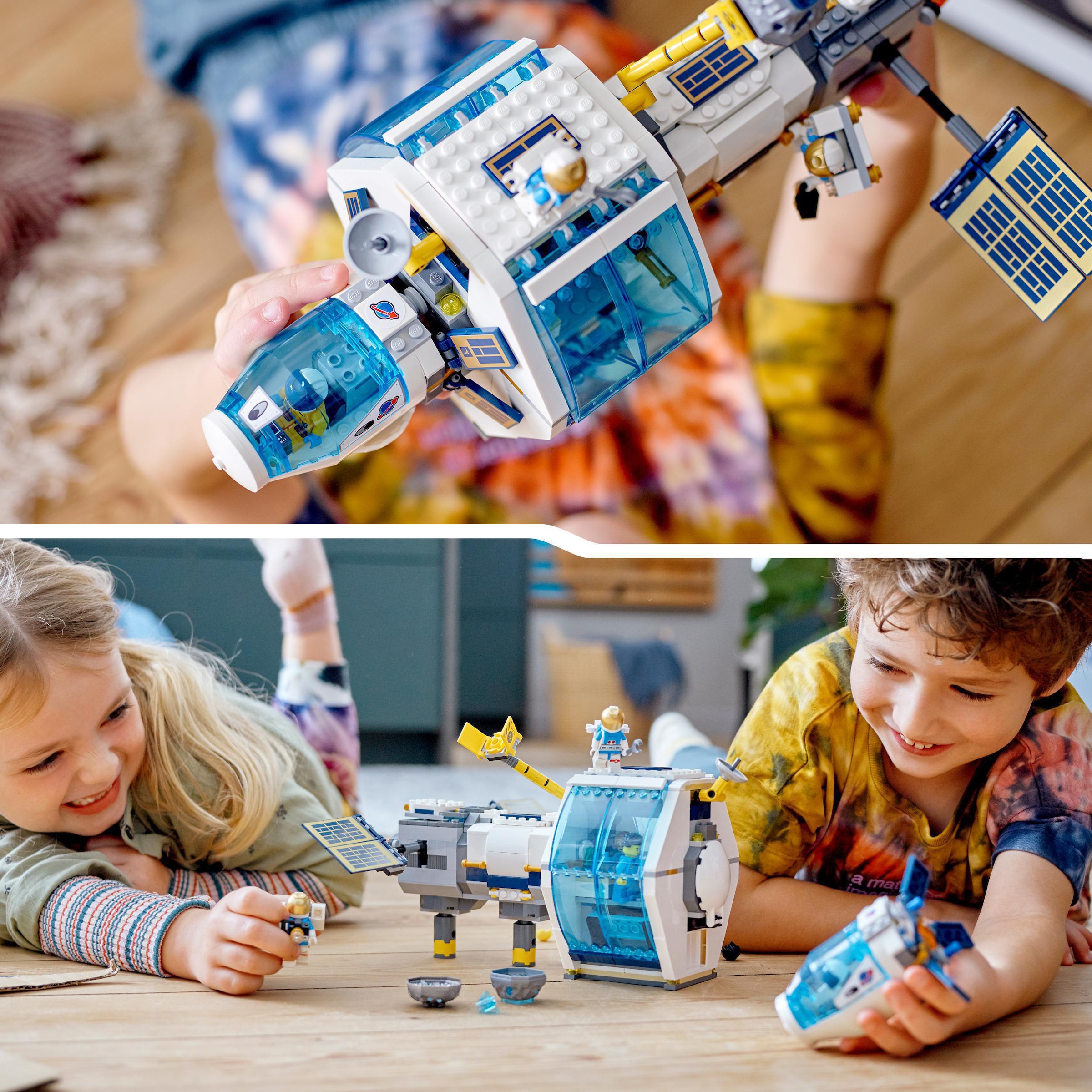 LEGO® Konstruktionsspielsteine »Mond-Raumstation (60349), LEGO® City«, (500 St.), Made in Europe