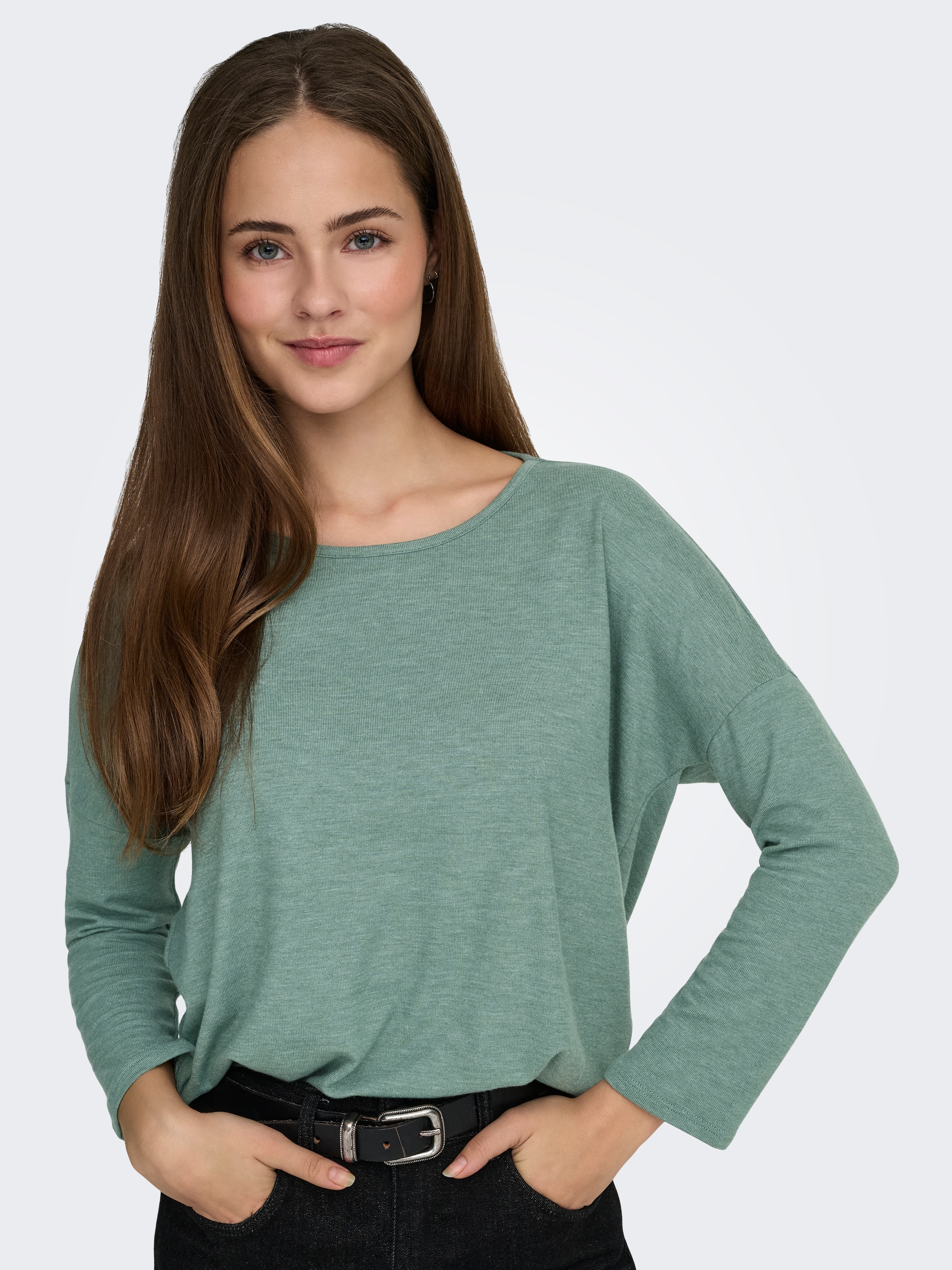 ONLY 3/4-Arm-Shirt »ONLGLAMOUR 3/4 TOP JRS NOOS« in lässiger Oversize-Form