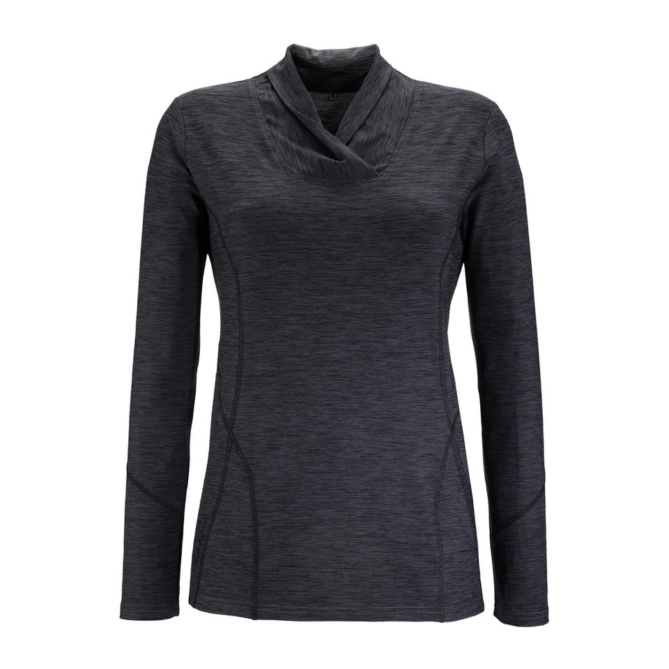 Image of DEPROC Active Funktionsshirt »JASPER WOMEN«, in Melangeoptik mit Schalkragen bei Ackermann Versand Schweiz