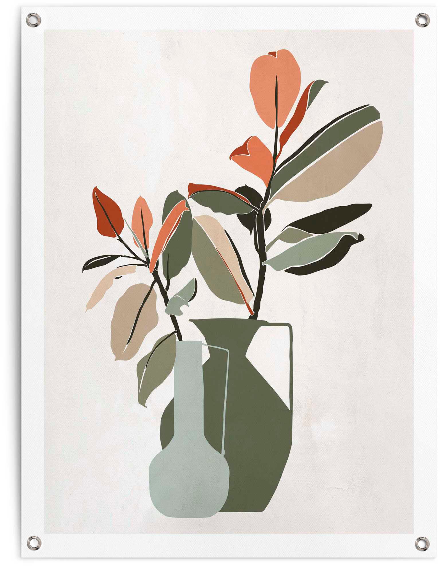 Image of Reinders Poster "Vase mit Blumen"