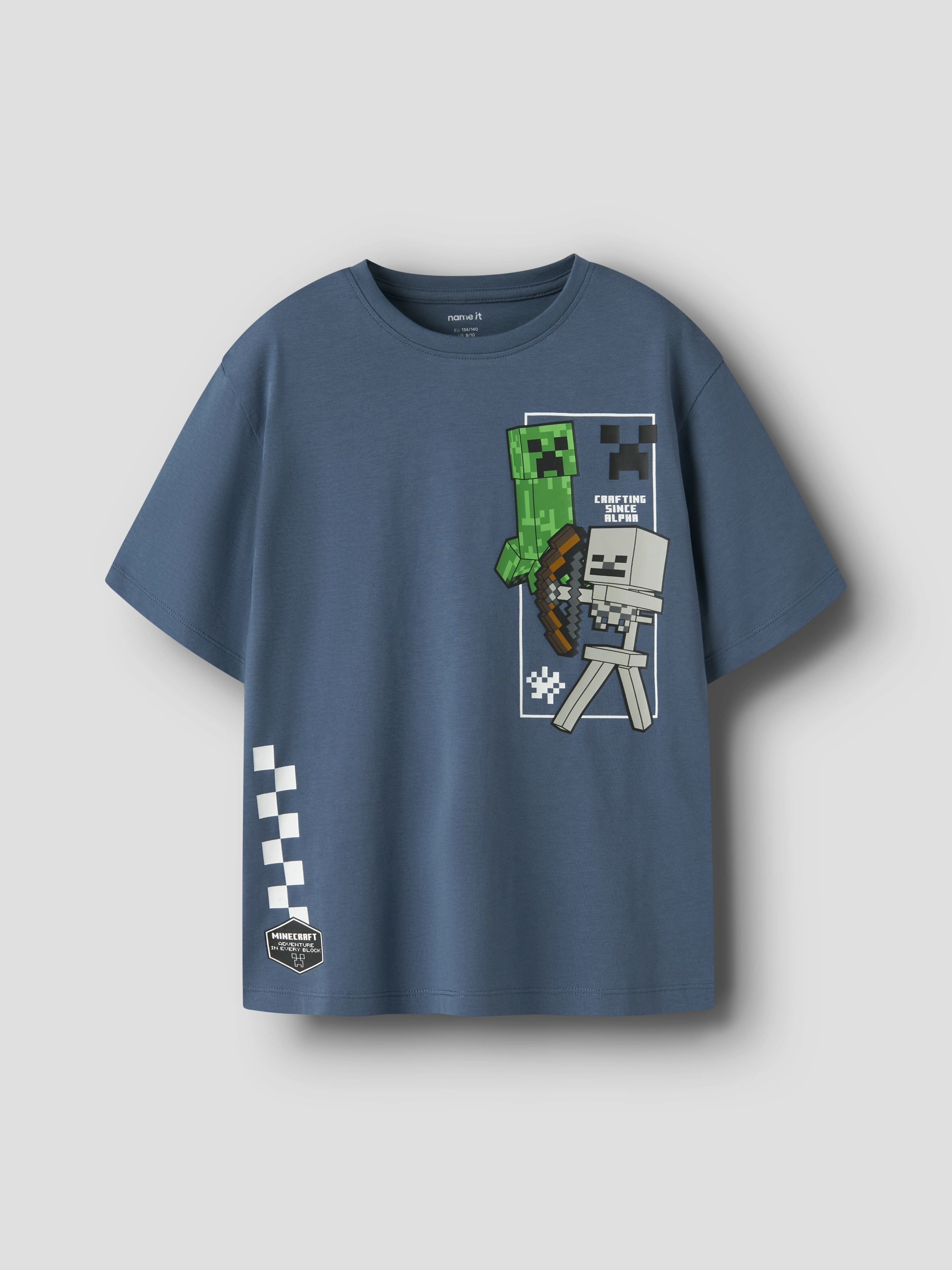 Name It T-shirt »NKMJUN MINECRAFT SS NREG TOPBOX NOOS BIO« coton, coupe régulière