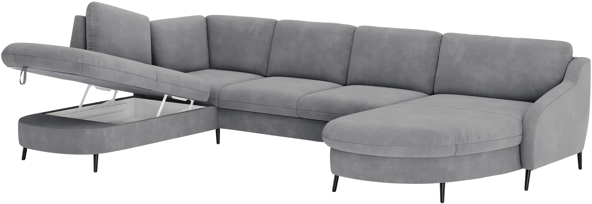 sit&more Wohnlandschaft »Soul U-Form«, wahlweise mit Bett und Bettkasten