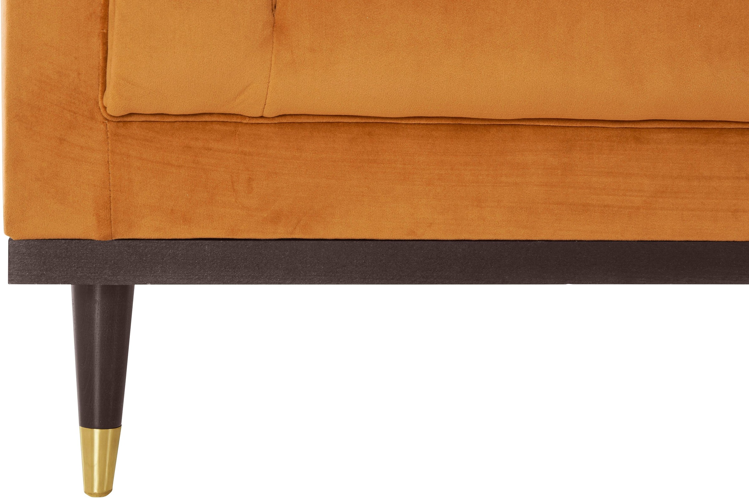 Home affaire Fauteuil »Chamby« mit Holzrahmen unten und Steppung im Lehnenbereich