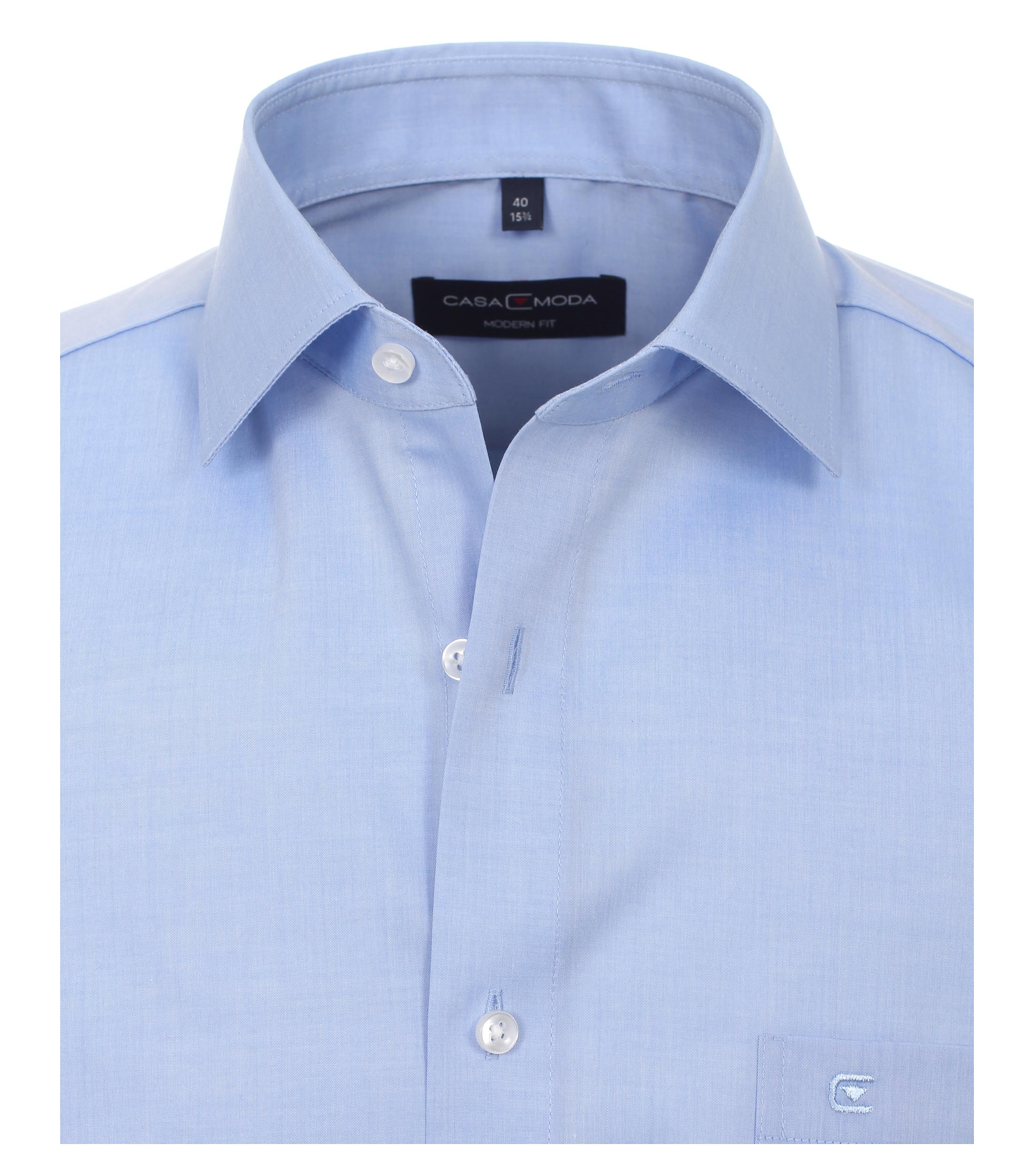 CASAMODA Chemise à manches courtes Chemise business / patte de boutonnage / coton