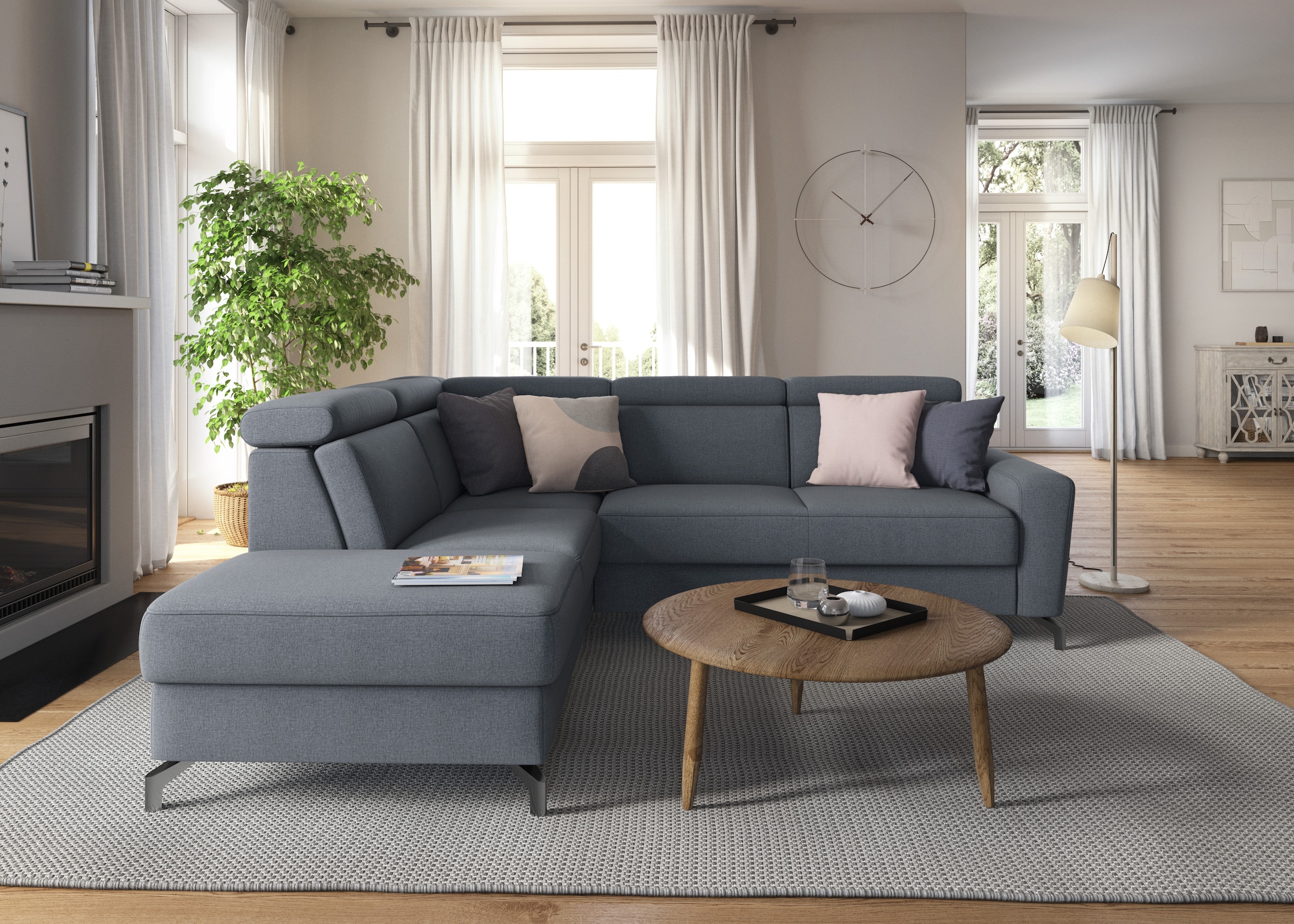 Image of sit&more Ecksofa "Scarlett L-Form" inklusive Kopfteilverstellung, optional Schlaffunktion & Bettkasten