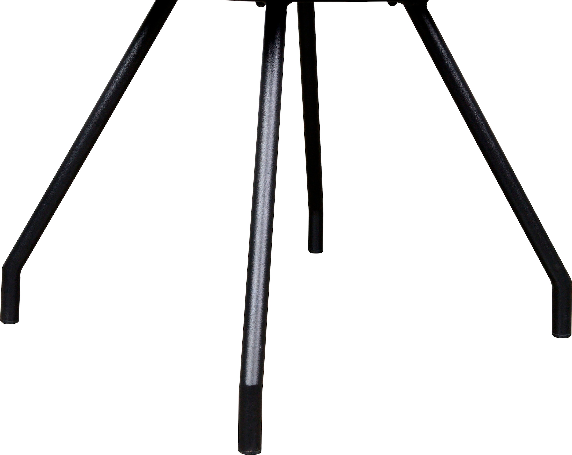 Kayoom Polsterstuhl »Stuhl Eaden 125 2er-Set, samtiger Stoffbezug, Paspel aus Kunstleder«, (Set), 2 St., stilvoll, pflegeleicht, zeitgemässe Farbgebung, samtiger Stoffbezug
