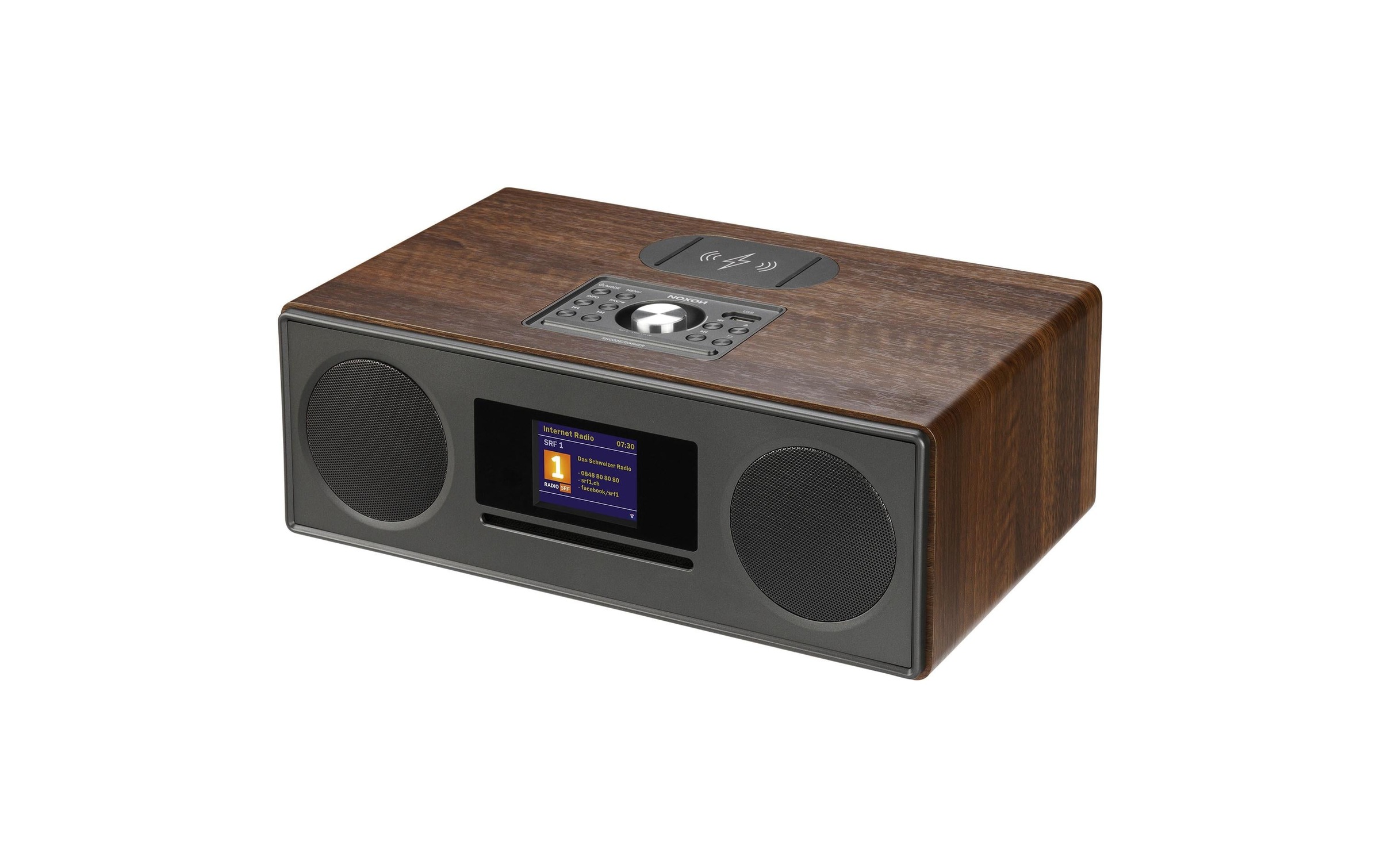 Image of Noxon Digitalradio (DAB+) "Radio Pilatus – Walnuss" (Bluetooth Digitalradio (DAB+) FM-Tuner Internetradio )