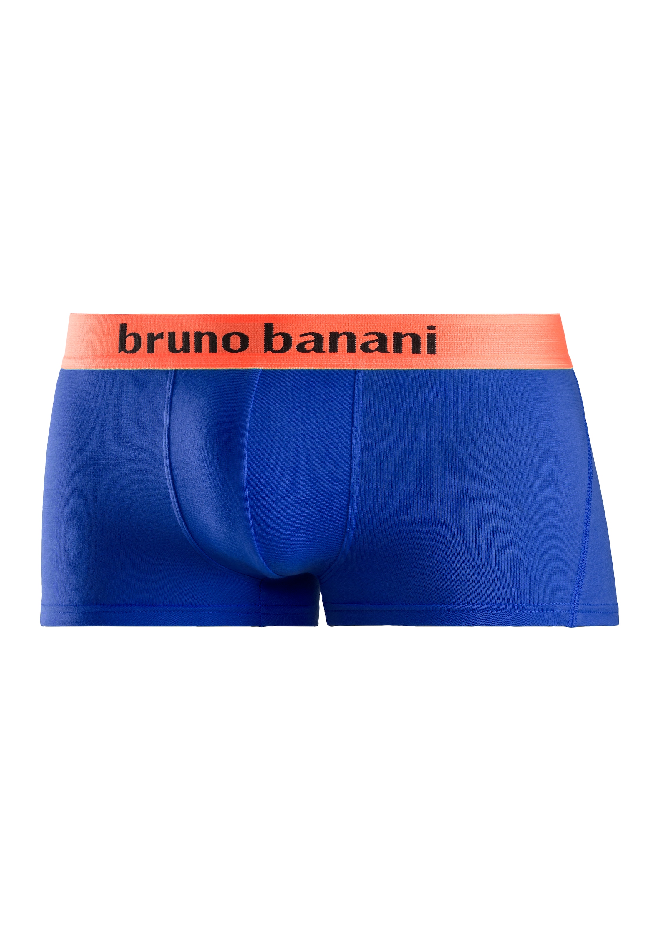 Bruno Banani Boxershorts, (Packung, 4 St.), in Hipster-Form mit Logo Webbund