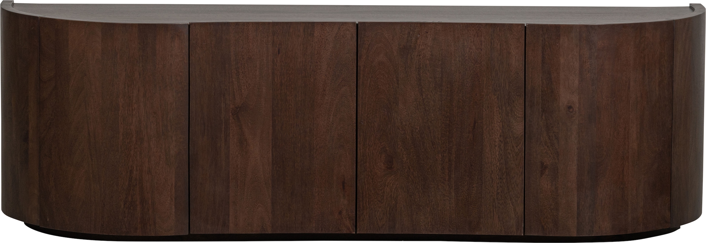 WOOOD Sideboard »Sense Mangoholz organische Wellenform, H 50 x B 160 x T 46 cm« Tragkraft Deckplatte 35 kg, fertig montiert geliefert, Massivholz