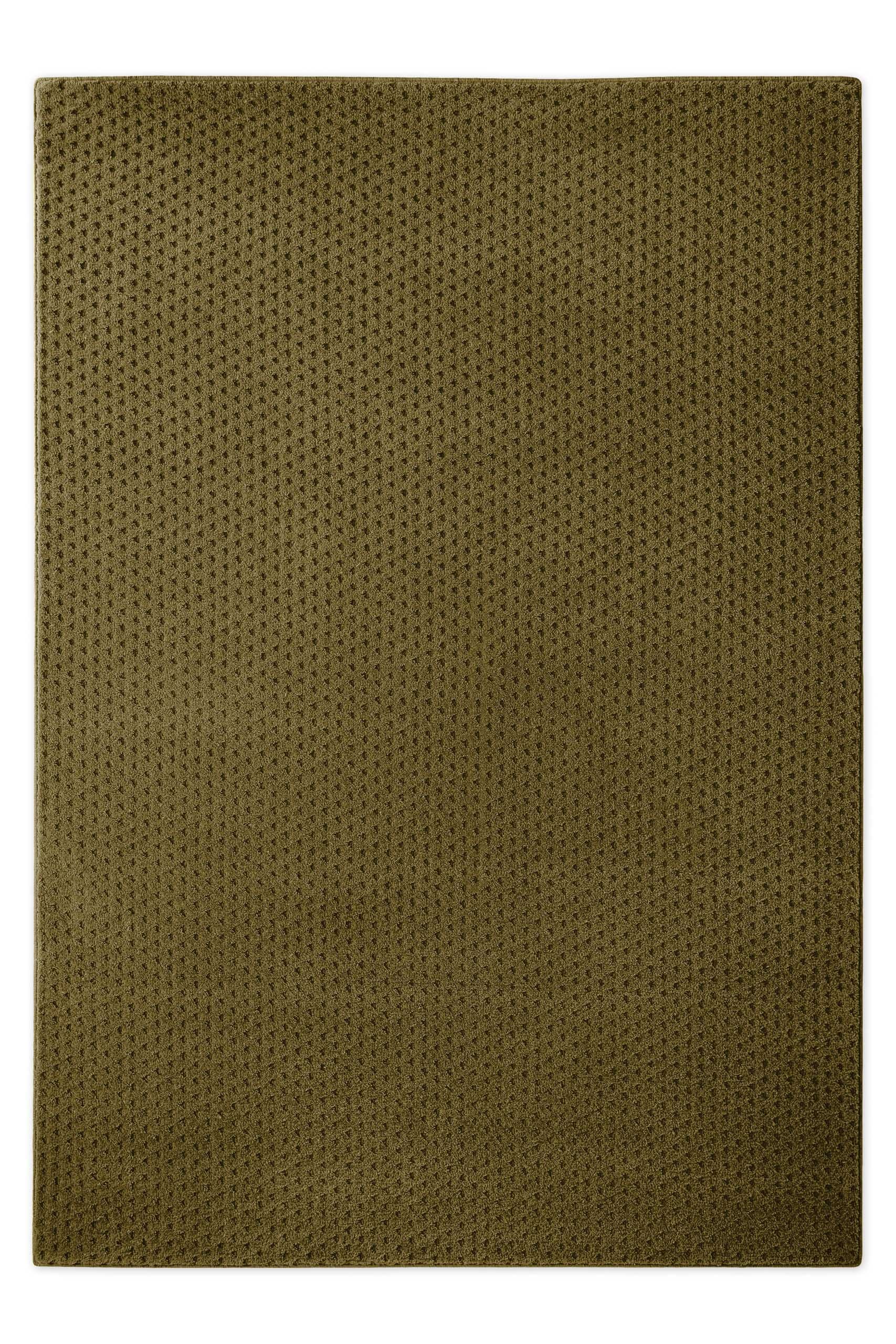Wecon home Tapis »Castello THREE« Rectangulaire 7 mm Höhe Laine vierge, poil ras avec effet relief, salon, motif à points