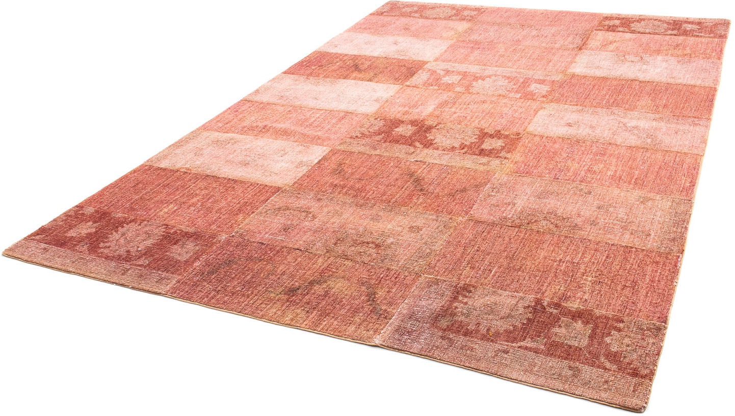 Image of morgenland Teppich »Patchwork - 270 x 181 cm - hellrot«, rechteckig, 7 mm Höhe, Wohnzimmer, Handgeknüpft, Einzelstück mit Zertifikat bei Ackermann Versand Schweiz