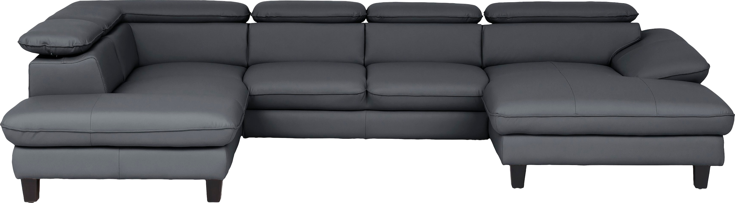 Home affaire Paysage de salon »Pilot U-Form« avec réglage de la tête, optionnellement avec fonction couchage & coffre de lit