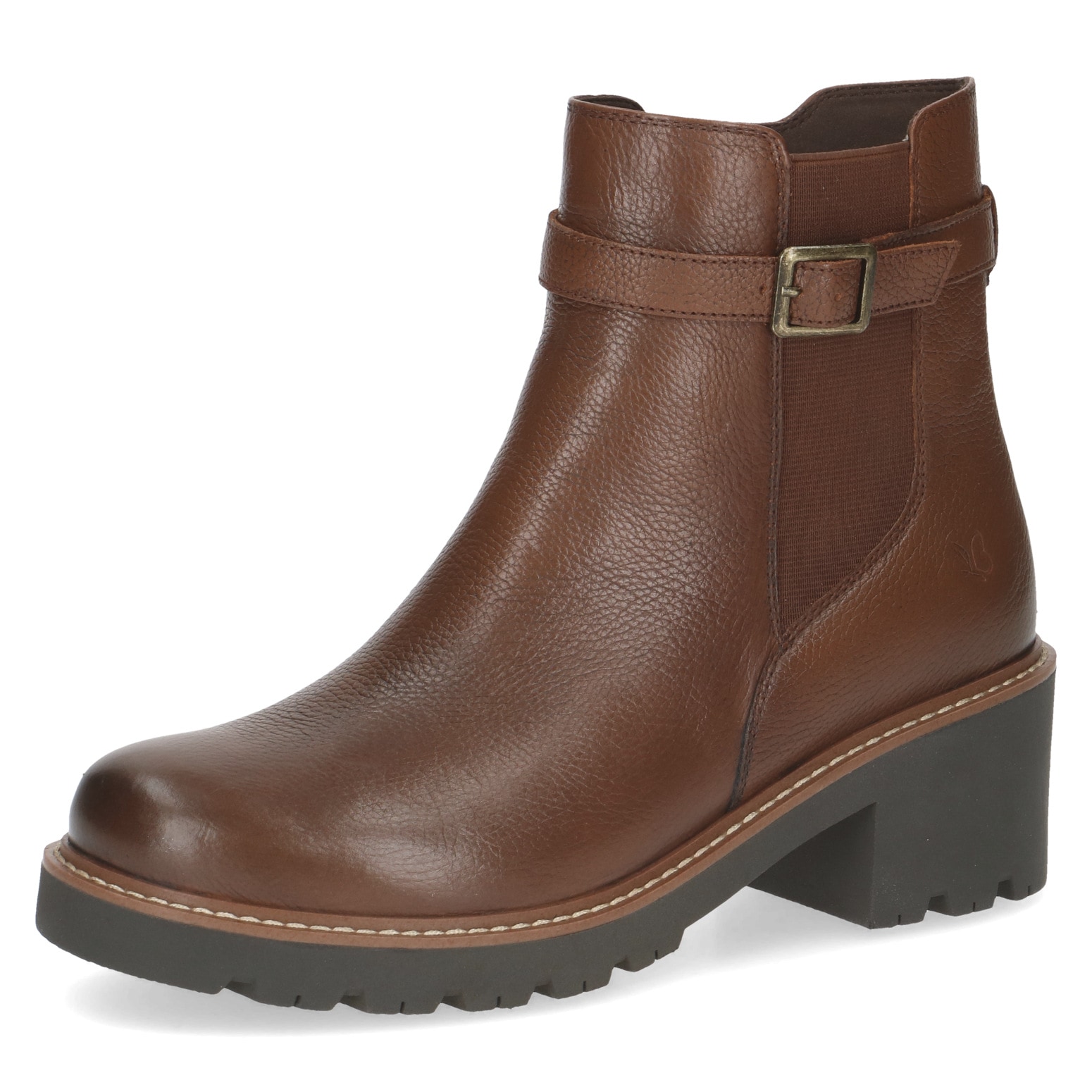 Image of Caprice Chelseaboots, Blockabsatz, Herbstboots, Stiefelette mit dezenter Zierschnalle