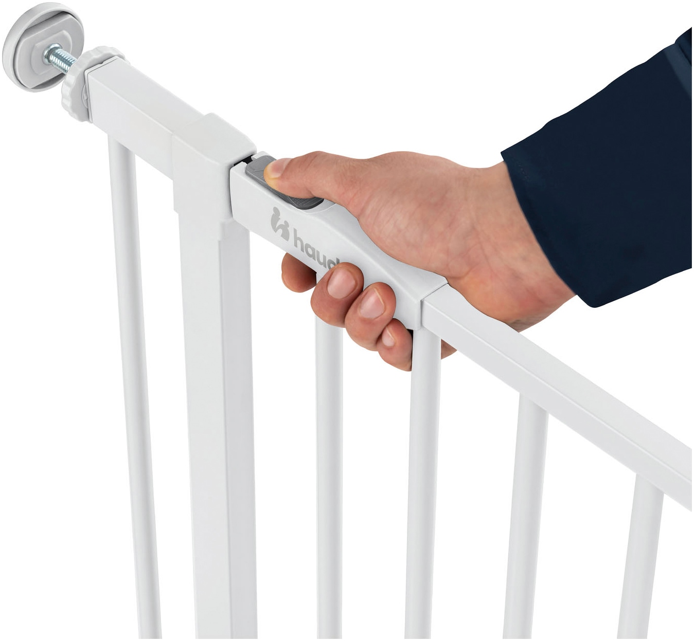 Hauck Türschutzgitter »Open N Stop 2, White« auch als Treppenschutzgitter verwendbar; 75-80 cm, erweiterbar