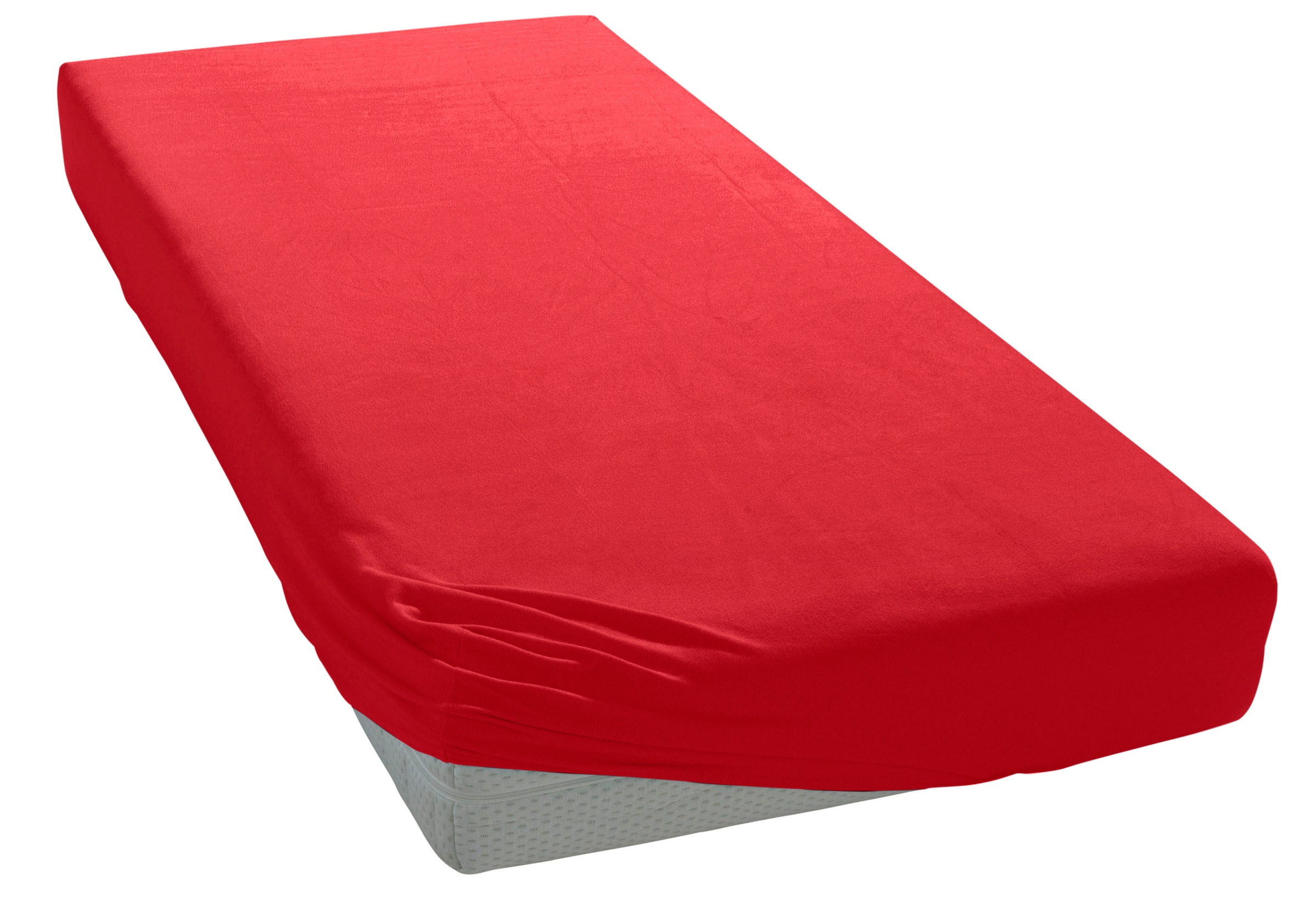 Image of my home Spannbettlaken »Physalis, weicher Jersey aus reiner Baumwolle, Bettlaken in 180x200 cm, 140x200 cm, 90x200 cm und weiteren Grössen, Spannbettlaken aus 100% Baumwolle«, (1 St.), Spannbettlaken für Matratzenhöhe bis zu 20 cm, mit Gummizug bei Ackerm