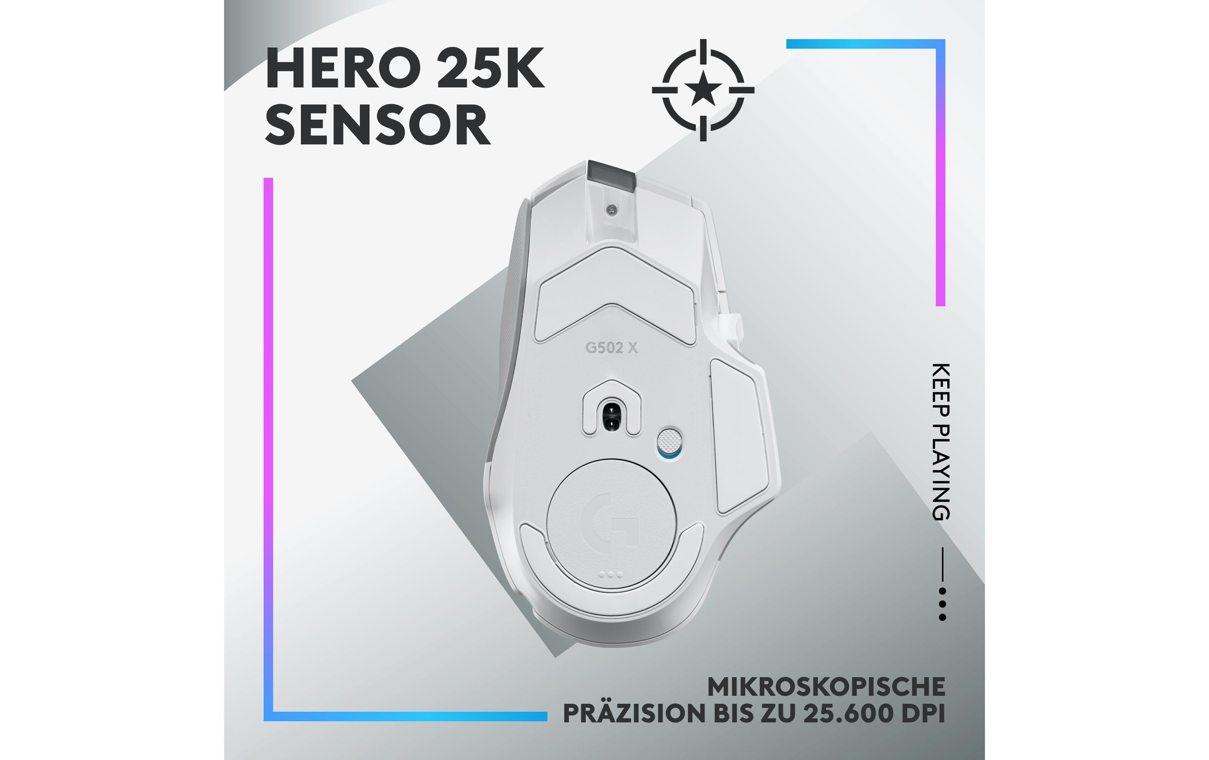 Logitech Gaming-Maus »Logitech G502 X Plus white«, kabellos