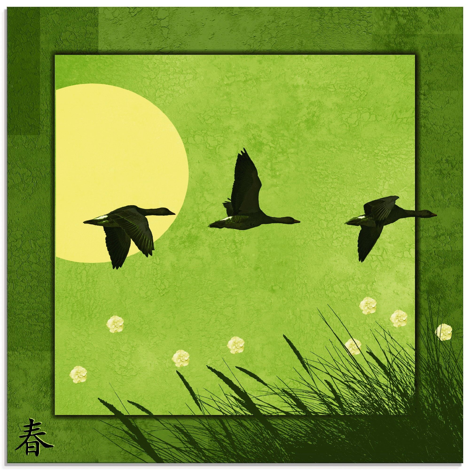 Image of Artland Glasbild »Serie vier Jahreszeiten«, Vögel, (1 St.) bei Ackermann Versand Schweiz