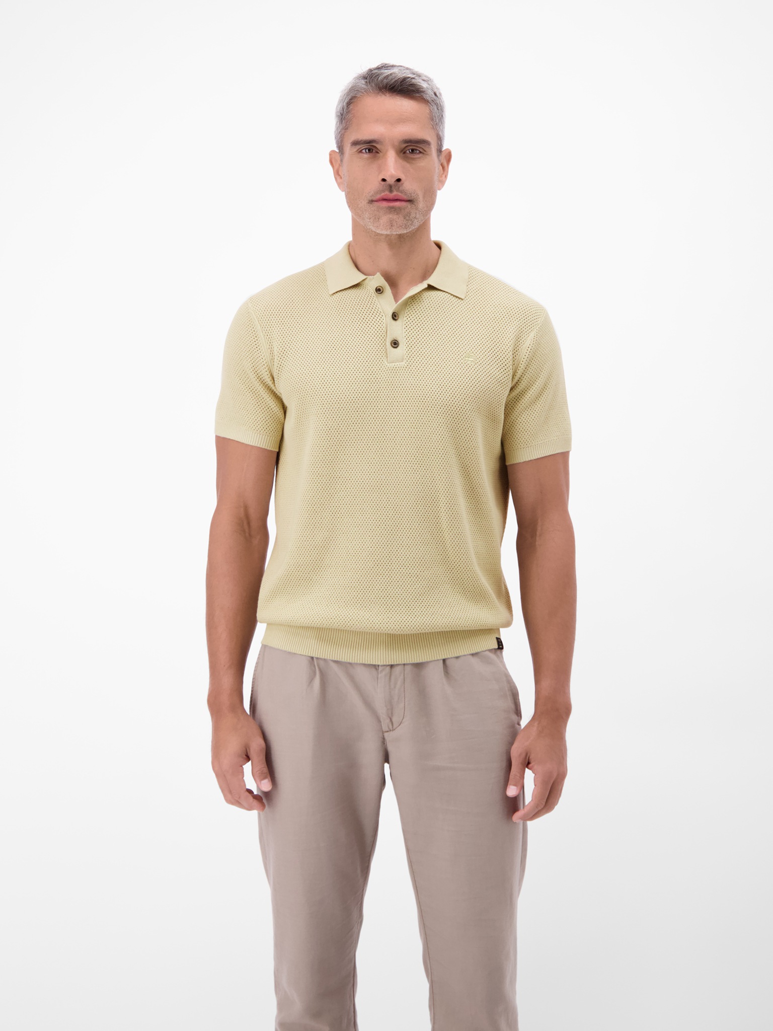 Image of LERROS Poloshirt mit Strick-Struktur
