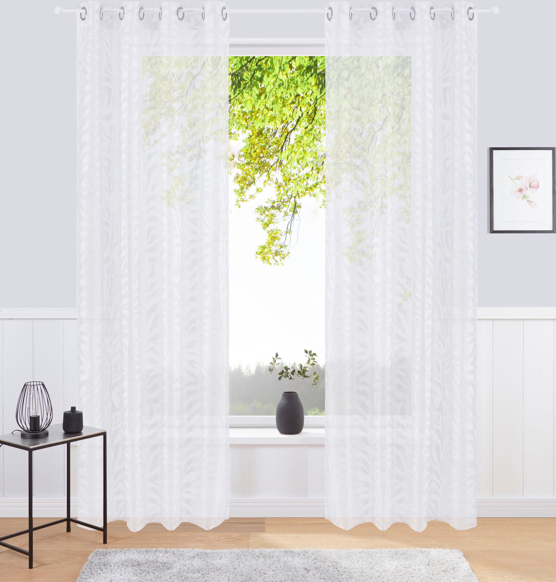 Image of Bruno Banani Gardine »Zebra«, (1 St.), halbtransparent, verschiedene Grössen bei Ackermann Versand Schweiz