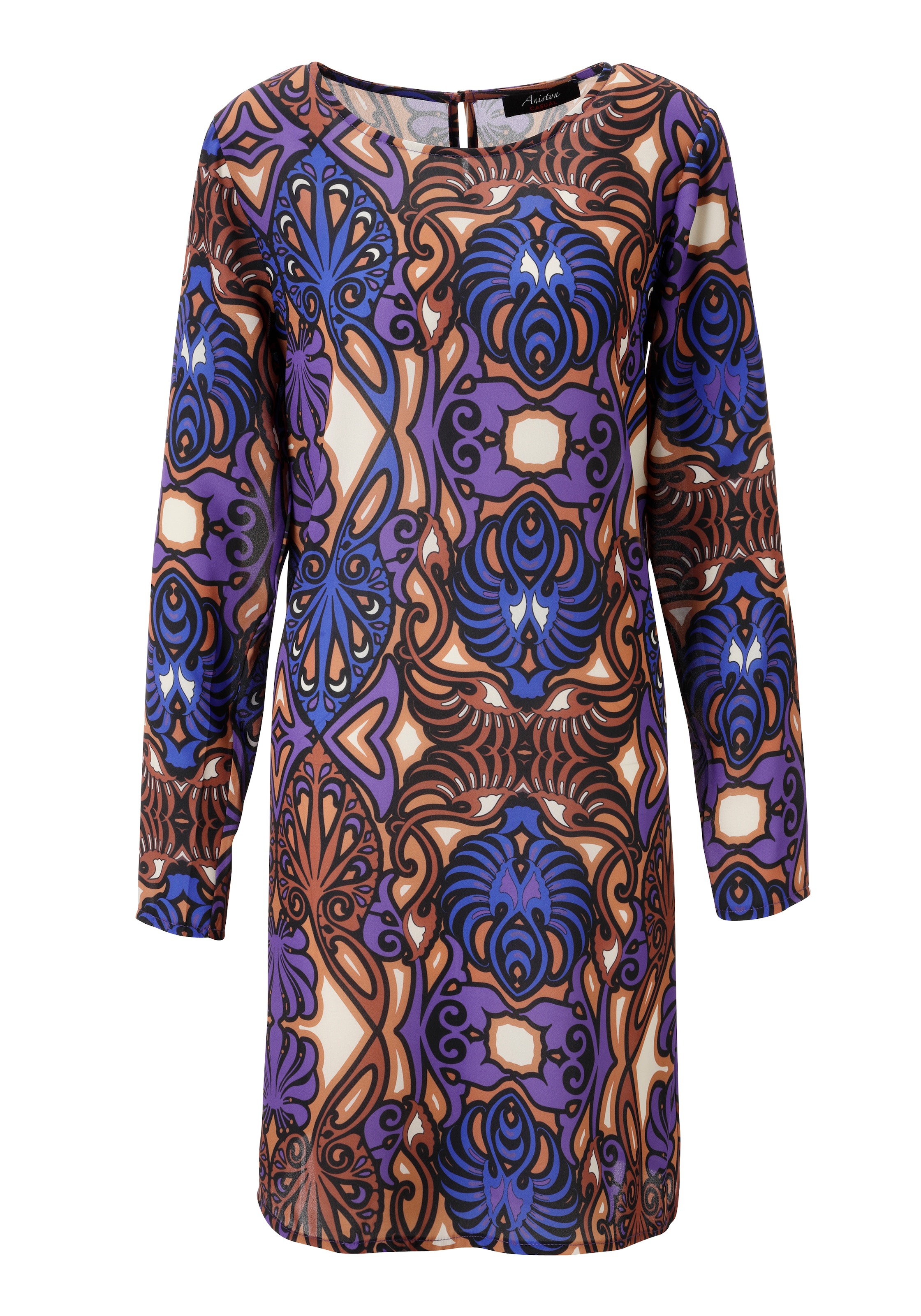 Aniston CASUAL Minikleid, mit grossflächigem Ornament-Druck - NEUE KOLLEKTION