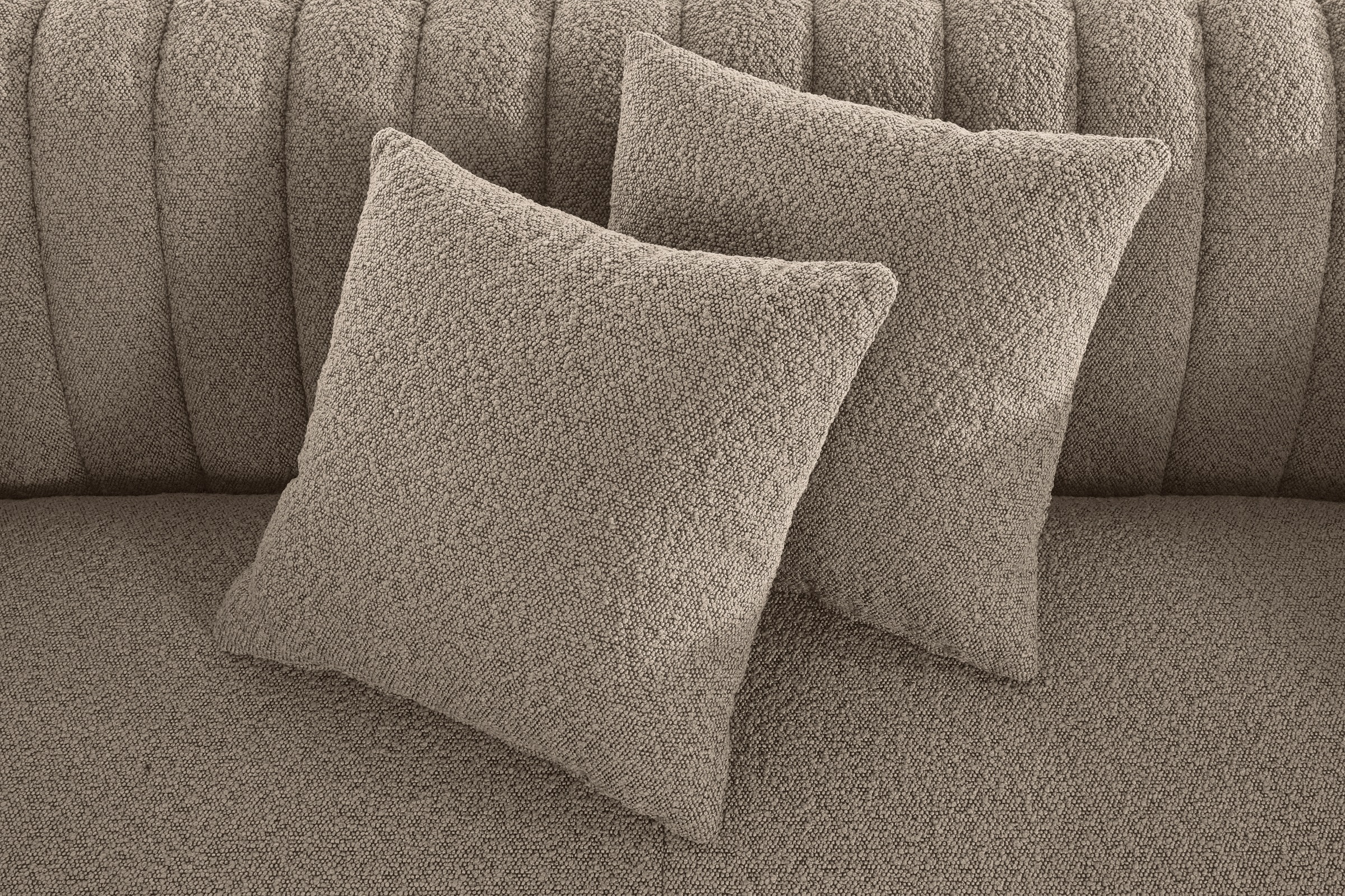 Home affaire 3-Sitzer »Chamby New« im Bouclé-Strukturbezug mit Steppung im Lehnenbereich