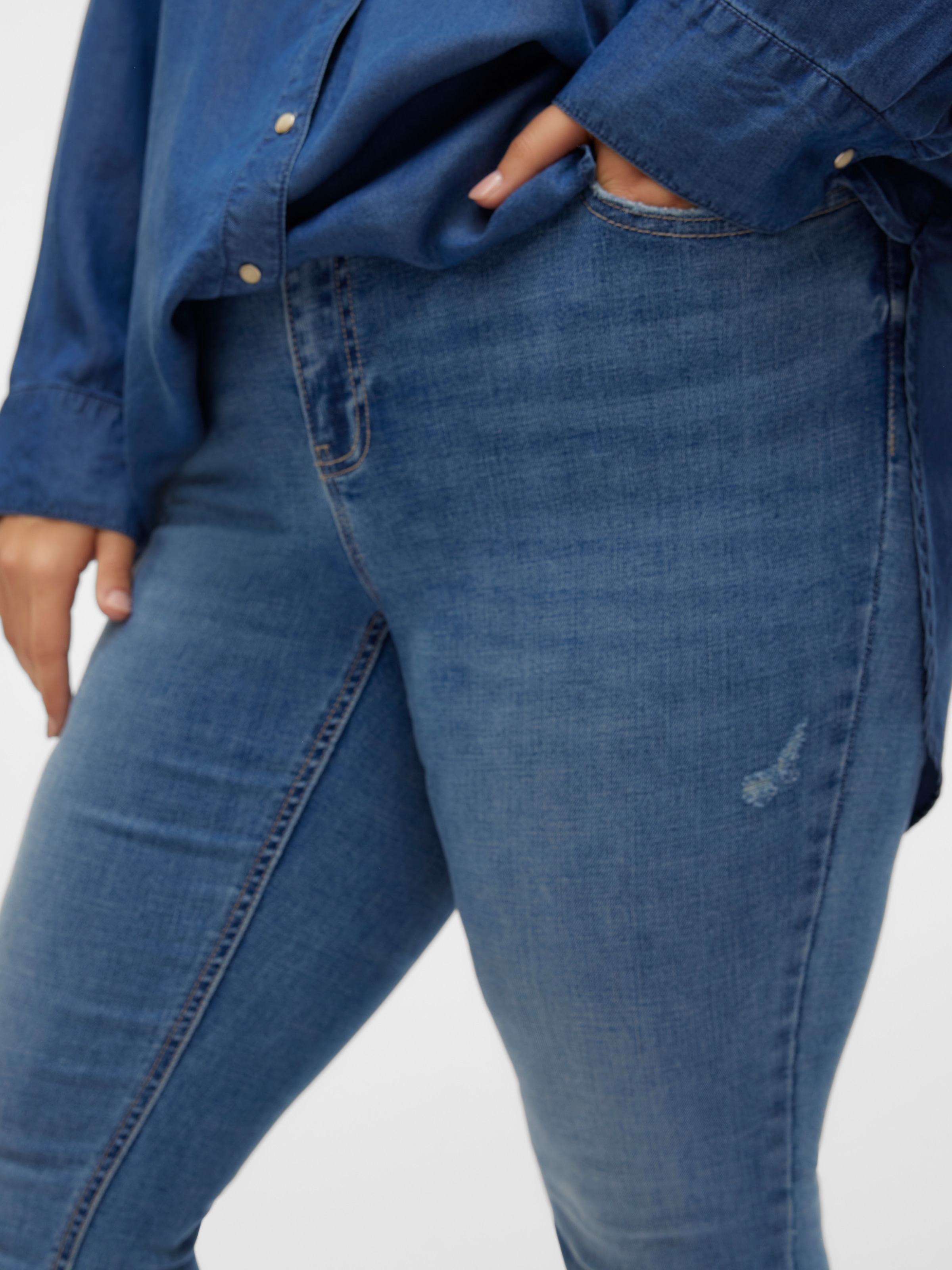 Vero Moda Curve Skinny-fit-Jeans »VMCFLASH MR SKINNY JEANS LI347 GA CUR«