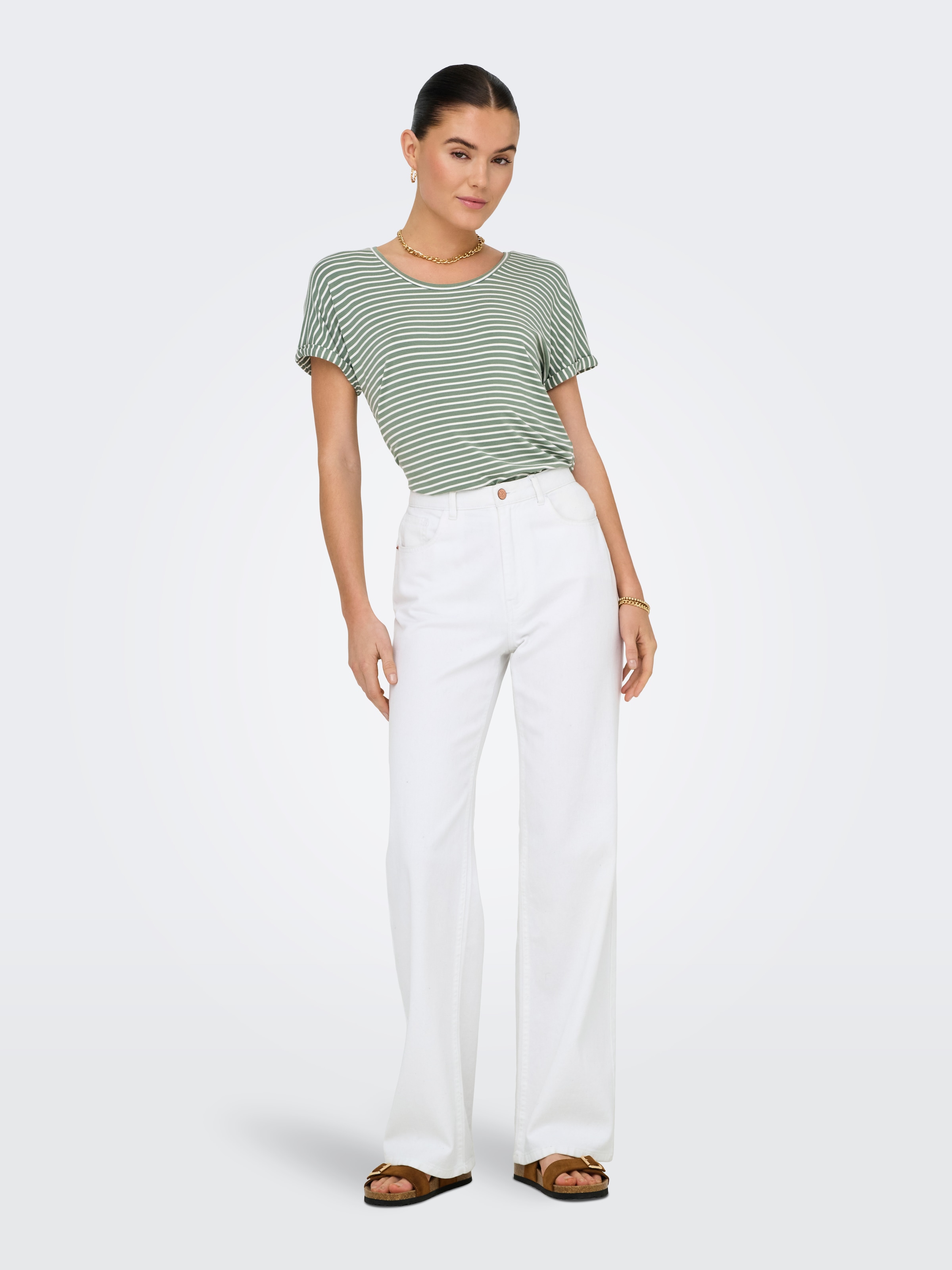 JDY Kurzarmshirt »JDYSISSY S/S O-NECK TOP JRS«