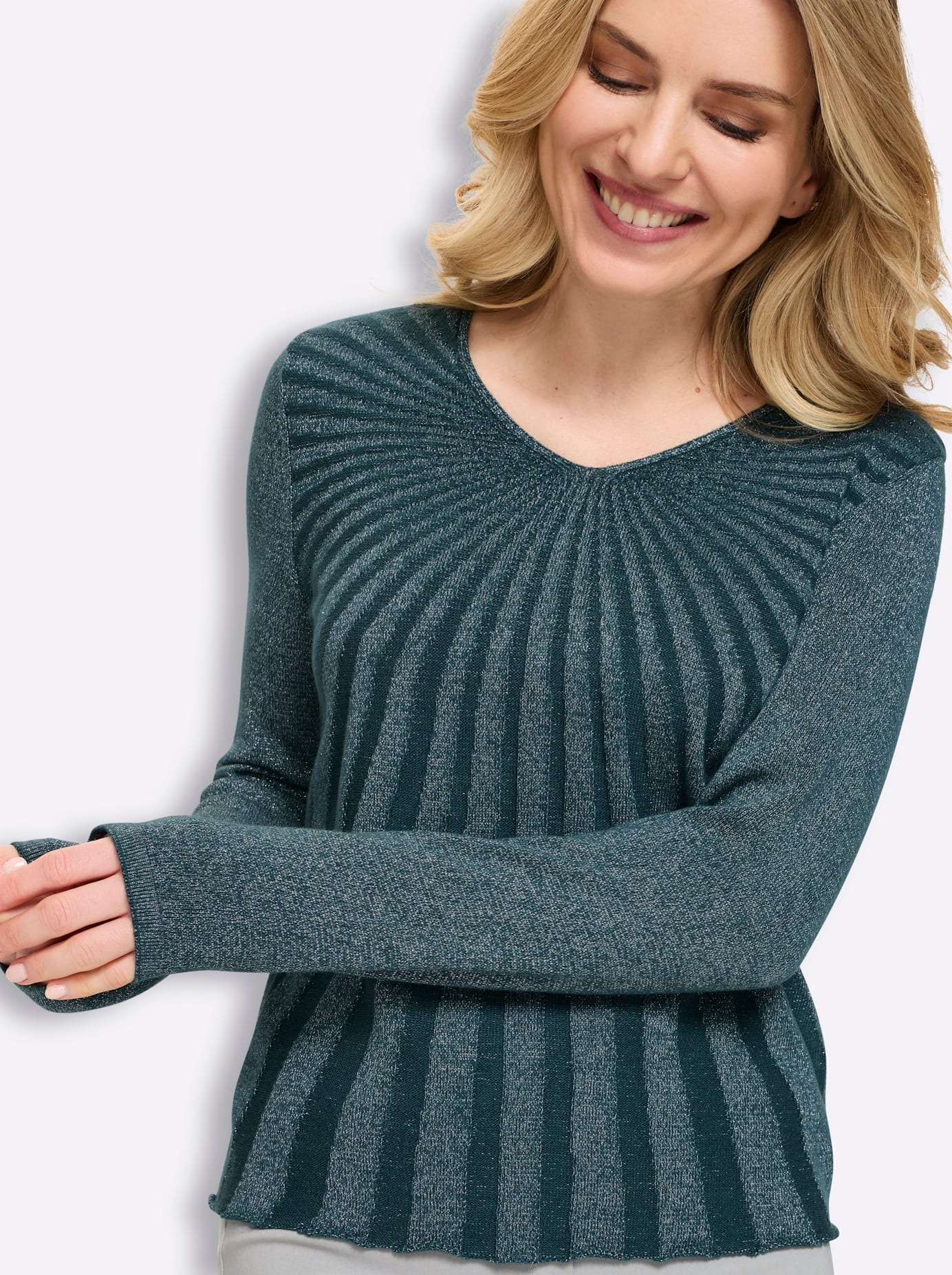 Classic Basics V-Ausschnitt-Pullover »Langarm-Pullover«