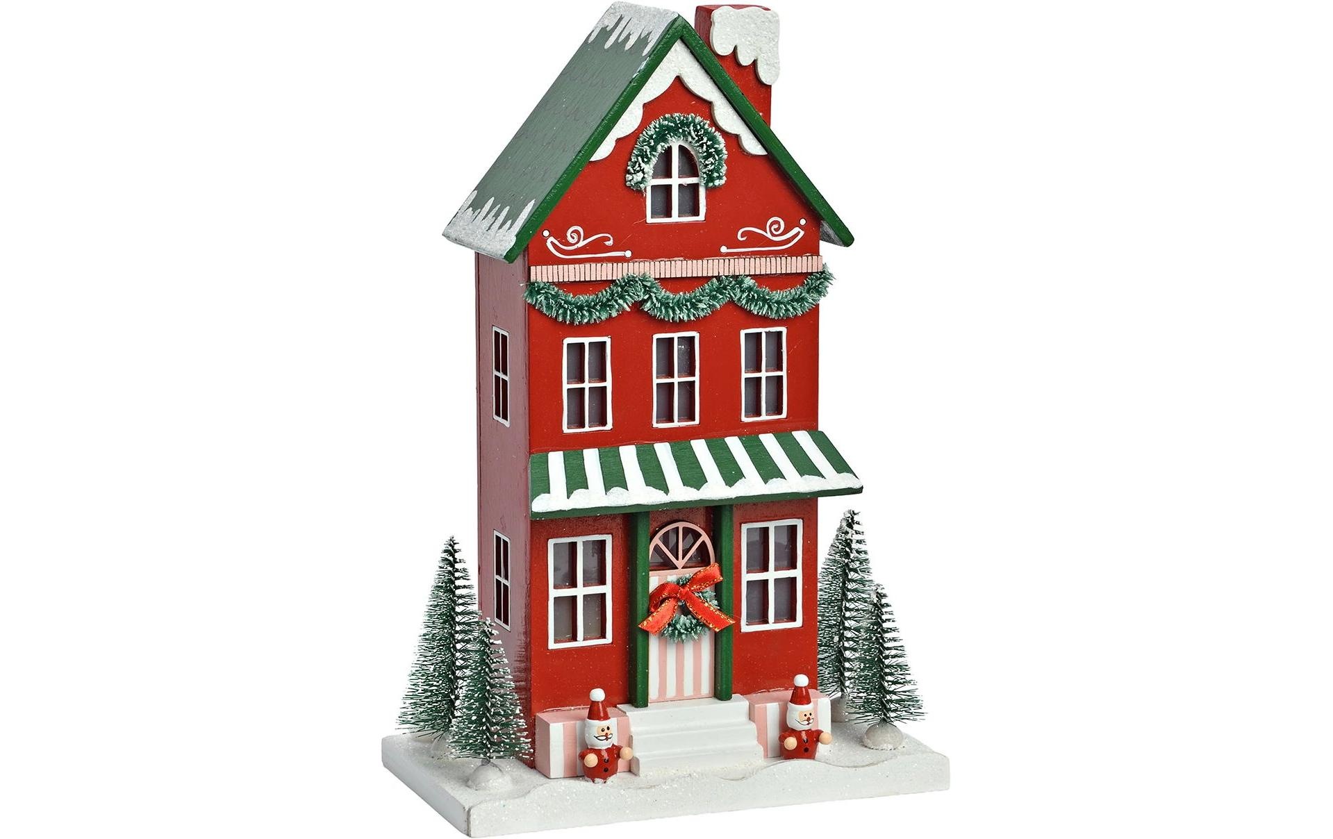 Image of G.Wurm Weihnachtsfigur "Aufsteller Weihnachtshaus 18 x 10 x 27 cm"
