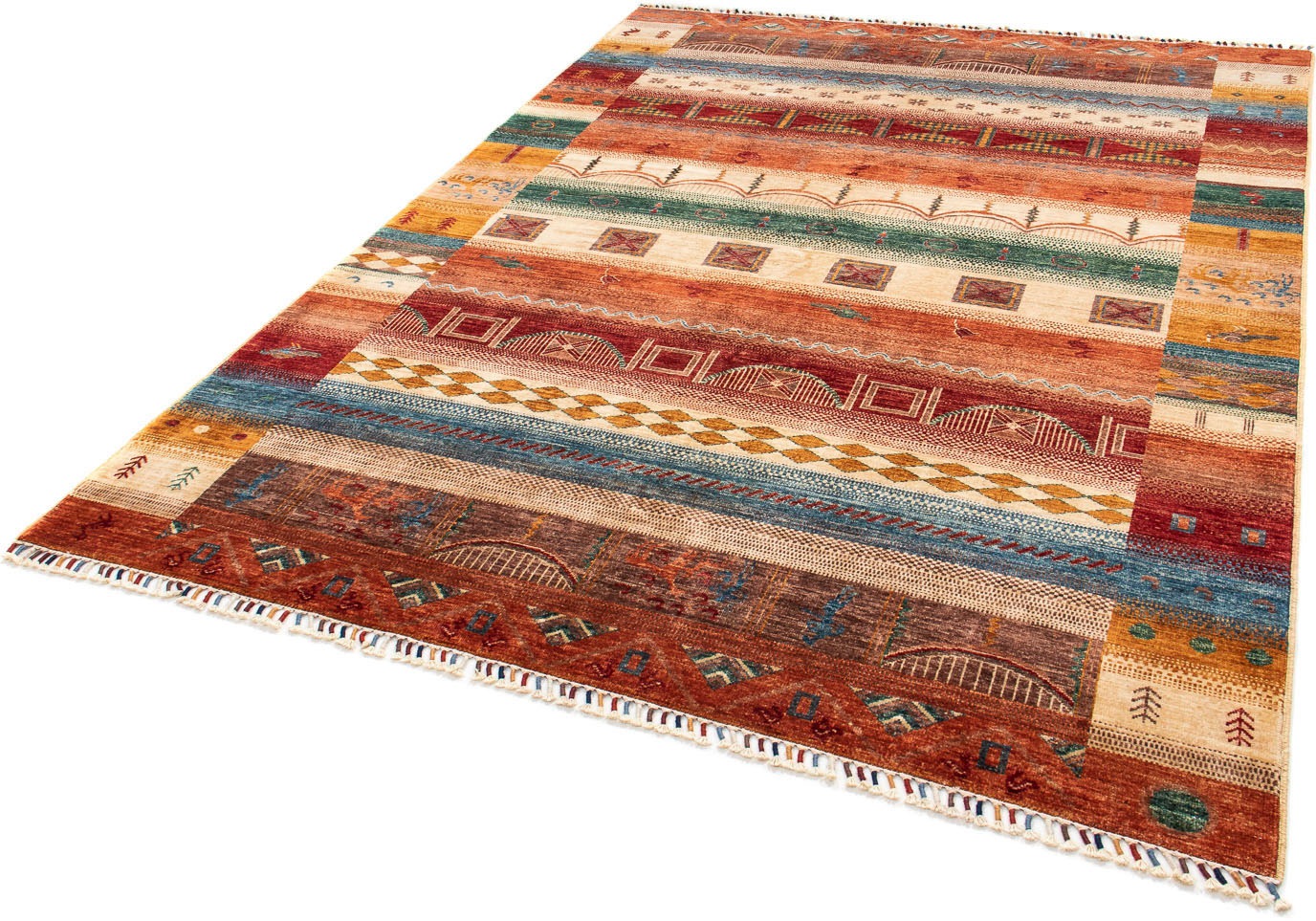 Image of morgenland Orientteppich »Ziegler - 234 x 170 cm - mehrfarbig«, rechteckig, 6 mm Höhe, Wohnzimmer, Handgeknüpft, Einzelstück mit Zertifikat bei Ackermann Versand Schweiz